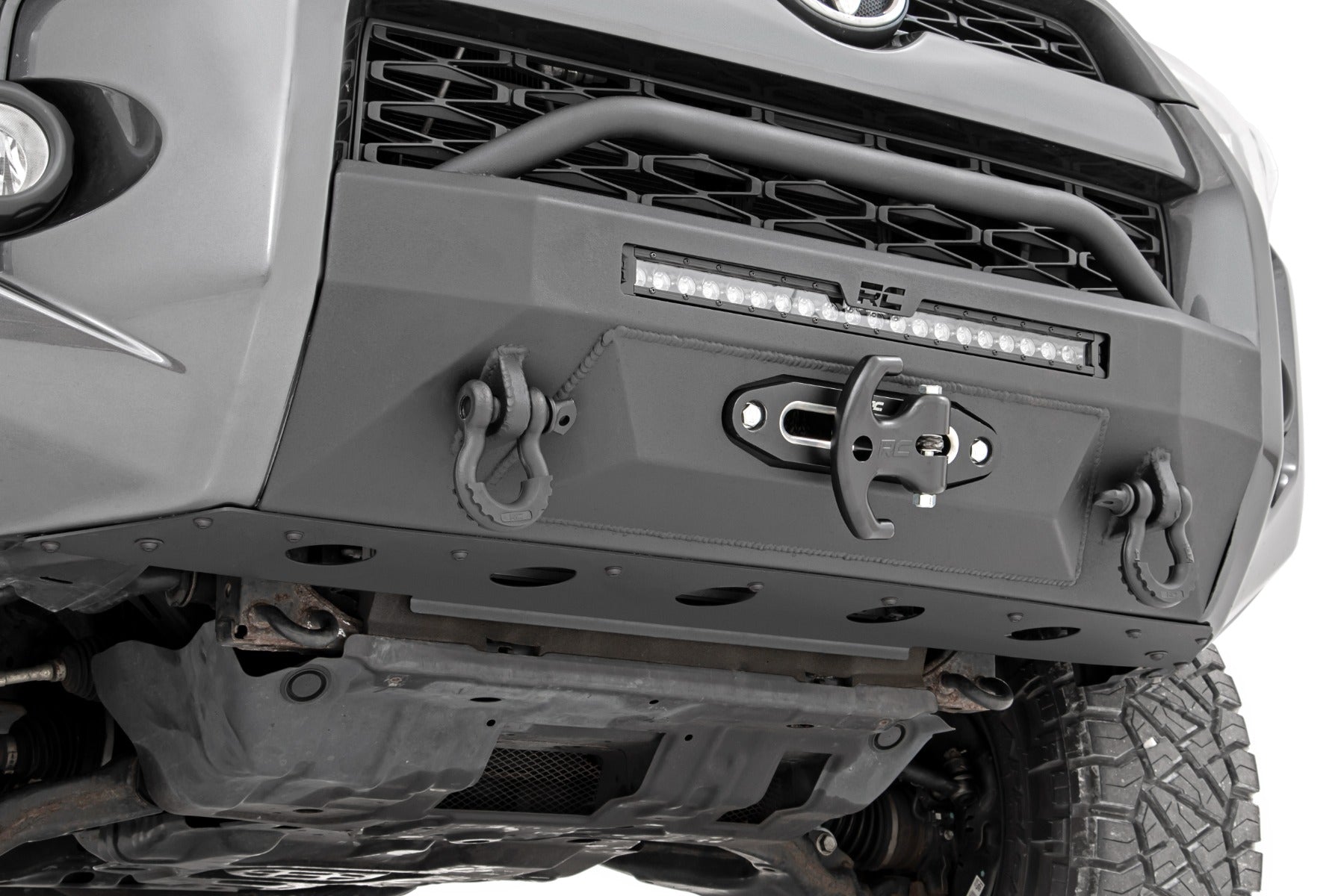 Front Bumper Hybrid 20 Inch Black LED Amber Toyota 4Runner 2WD/4WD (14-24) Rough Country