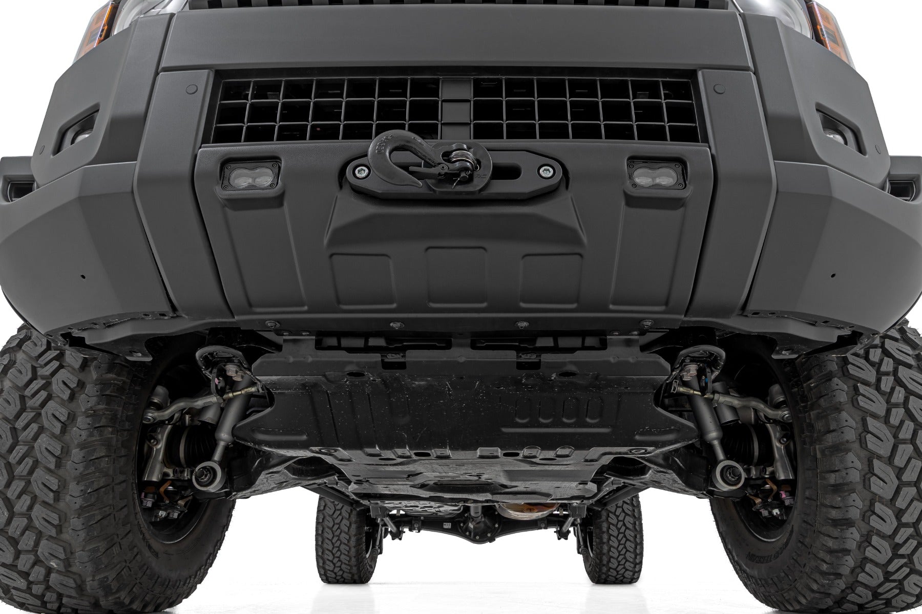 Hidden Winch Mount White SAE PRO1200S Toyota Land Cruiser 4WD (24-26) Rough Country