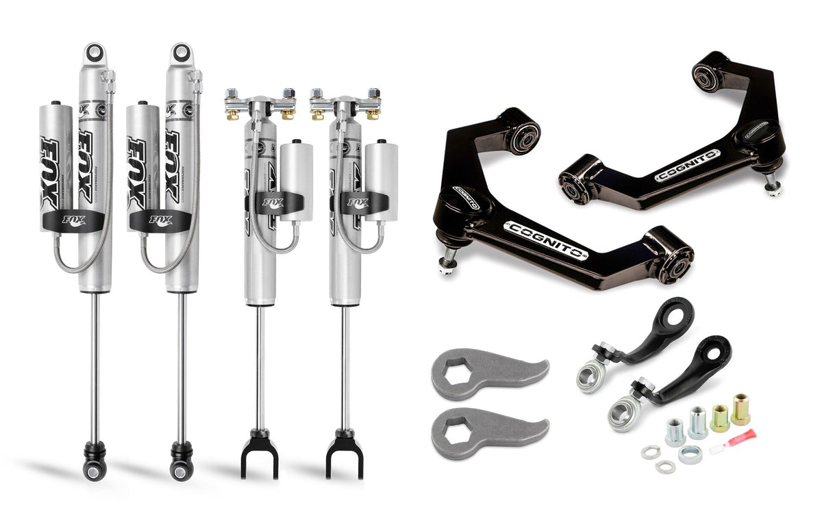 3-Inch Premier Leveling Kit with Fox Psrr 2.0 Shocks for 2020-2024 Silverado/Sierra 2500/3500 2WD/4WD Cognito