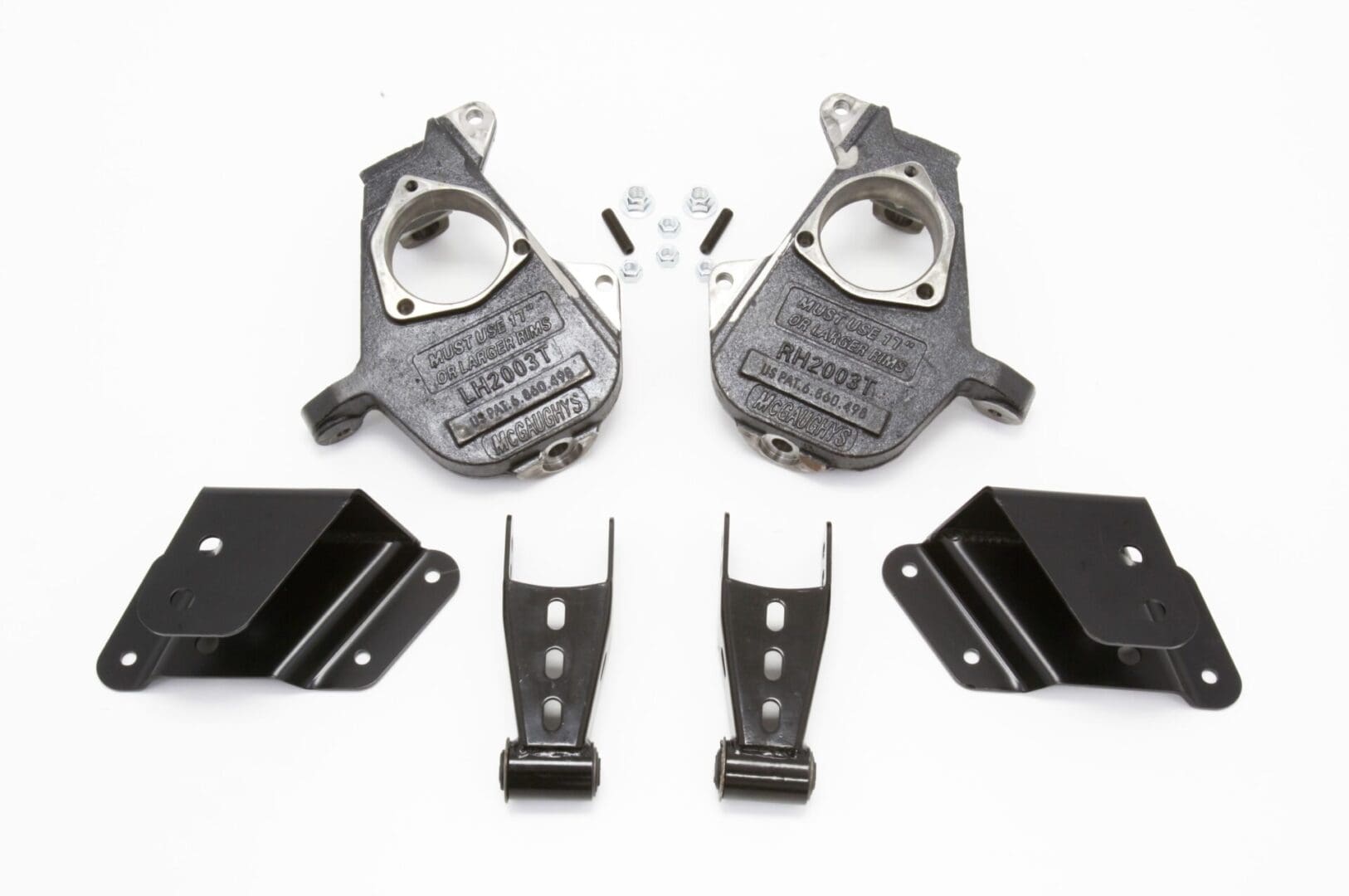 McGaughy's 2/4 Inch Spindle Lowering Kit 1999-2006 Silverado/Sierra 1500 2WD Short Bed with C-Style Spindles