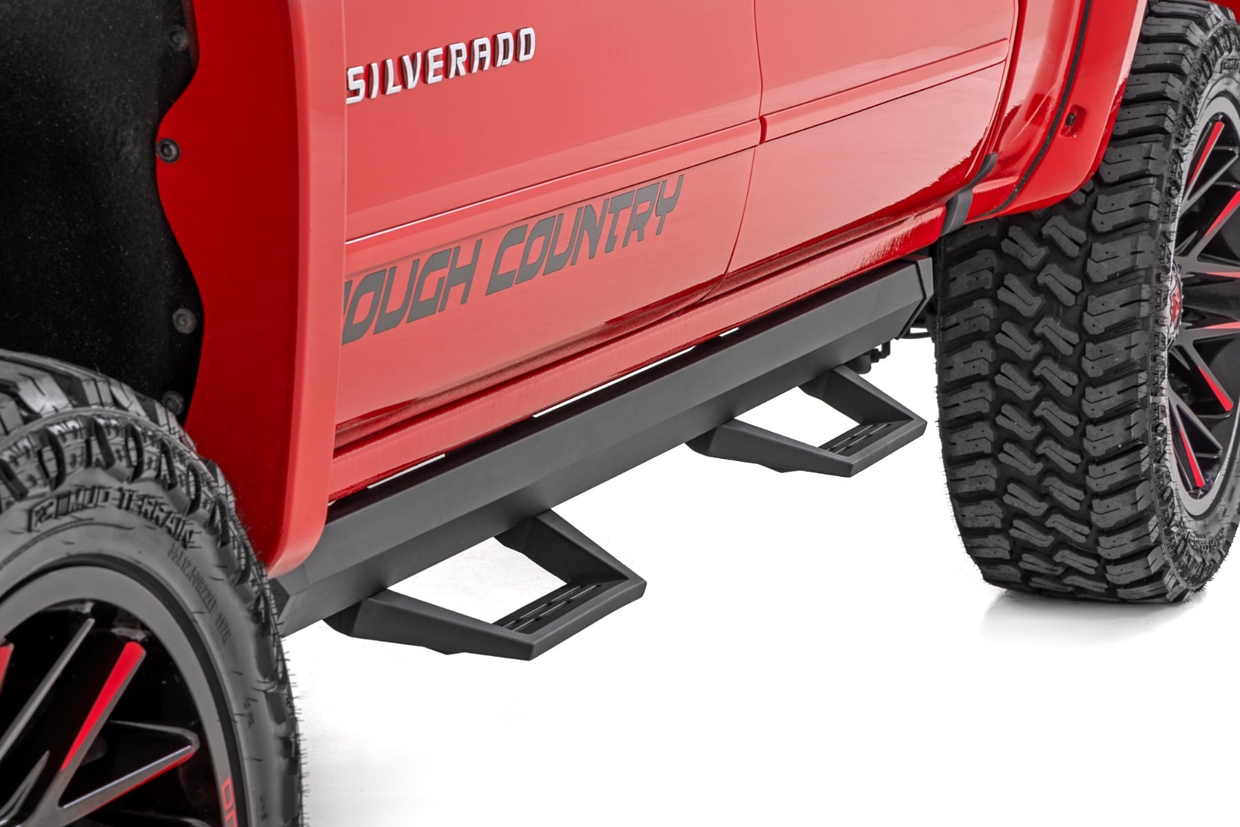 SRL2 Adj Aluminum Step Crew Cab Silverado/Sierra 1500/2500HD/3500HD (07-18 & Classic) Rough Country