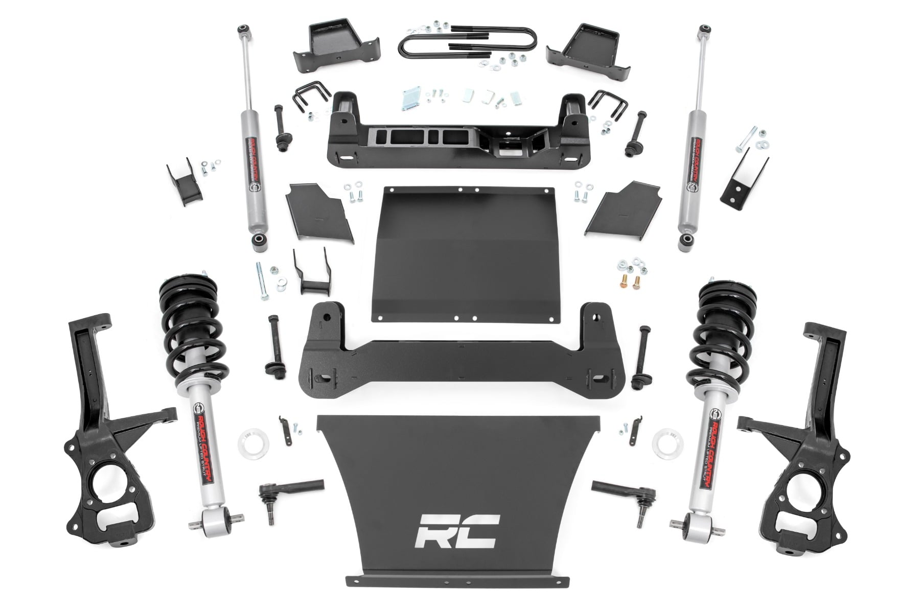 4 Inch Lift Kit AT4/Trailboss N3 Struts Silverado/Sierra 1500 (25-26) Rough Country