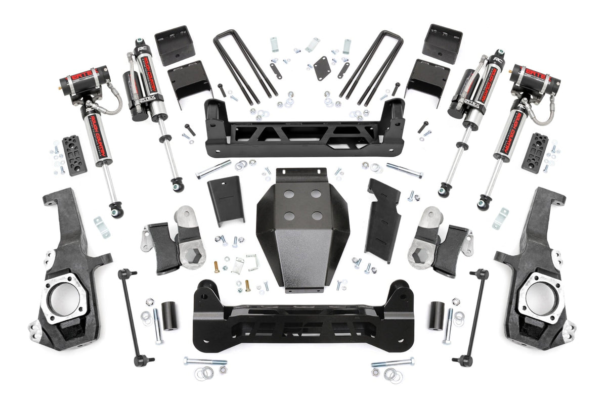 5 Inch Lift Kit NTD Vertex Shocks w/ Overloads Silverado/Sierra 2500HD/3500HD (20-26) Rough Country