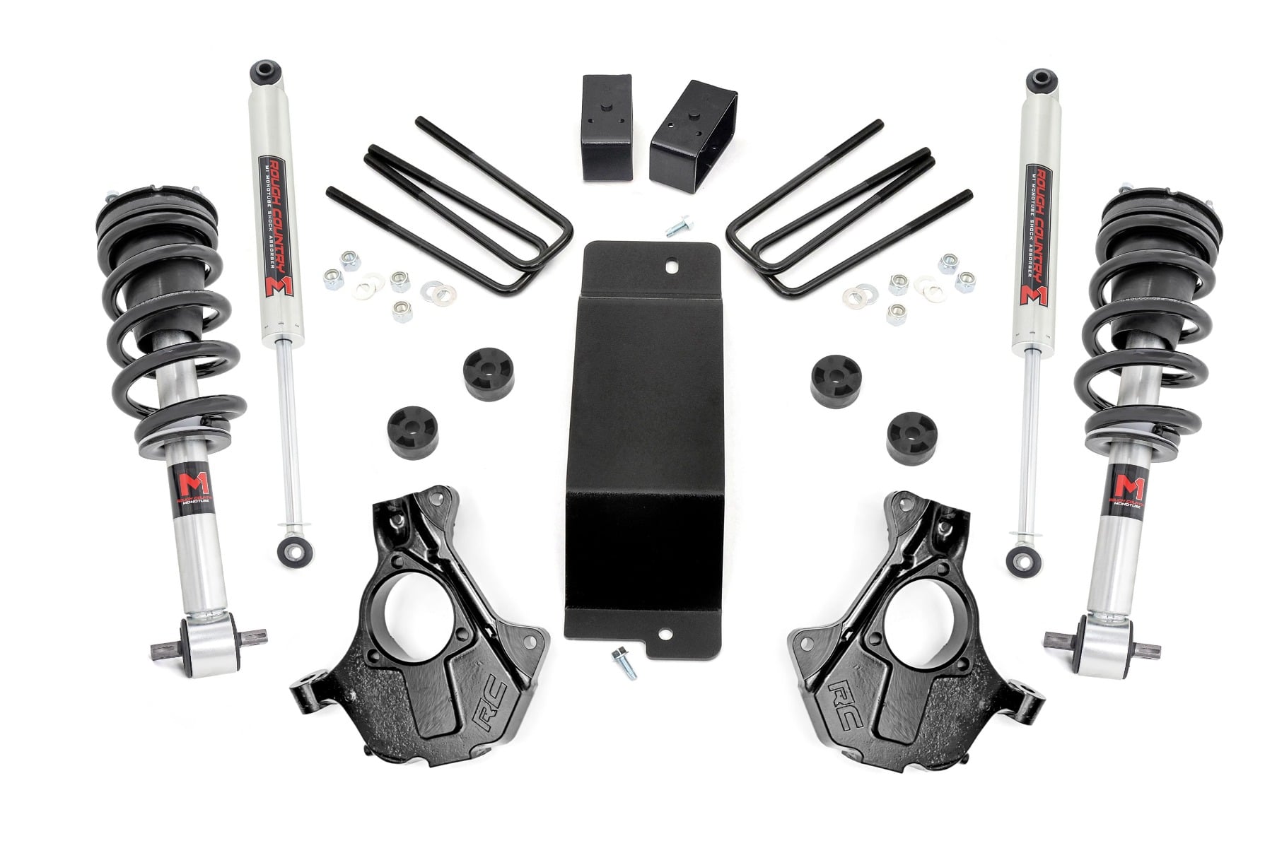 3.5 Inch Lift Kit Cast Steel LCA M1 Strut Silverado/Sierra 1500 (07-13) Rough Country