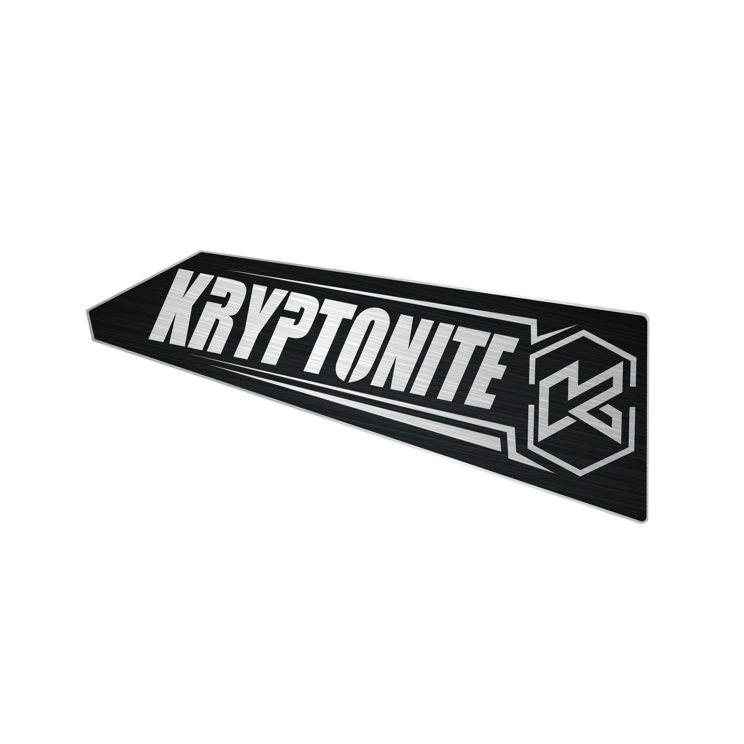 Kryptonite Upper Control Arm Stainless Logo Plates for 2011–2026 Chevy/GMC 2500HD/3500HD