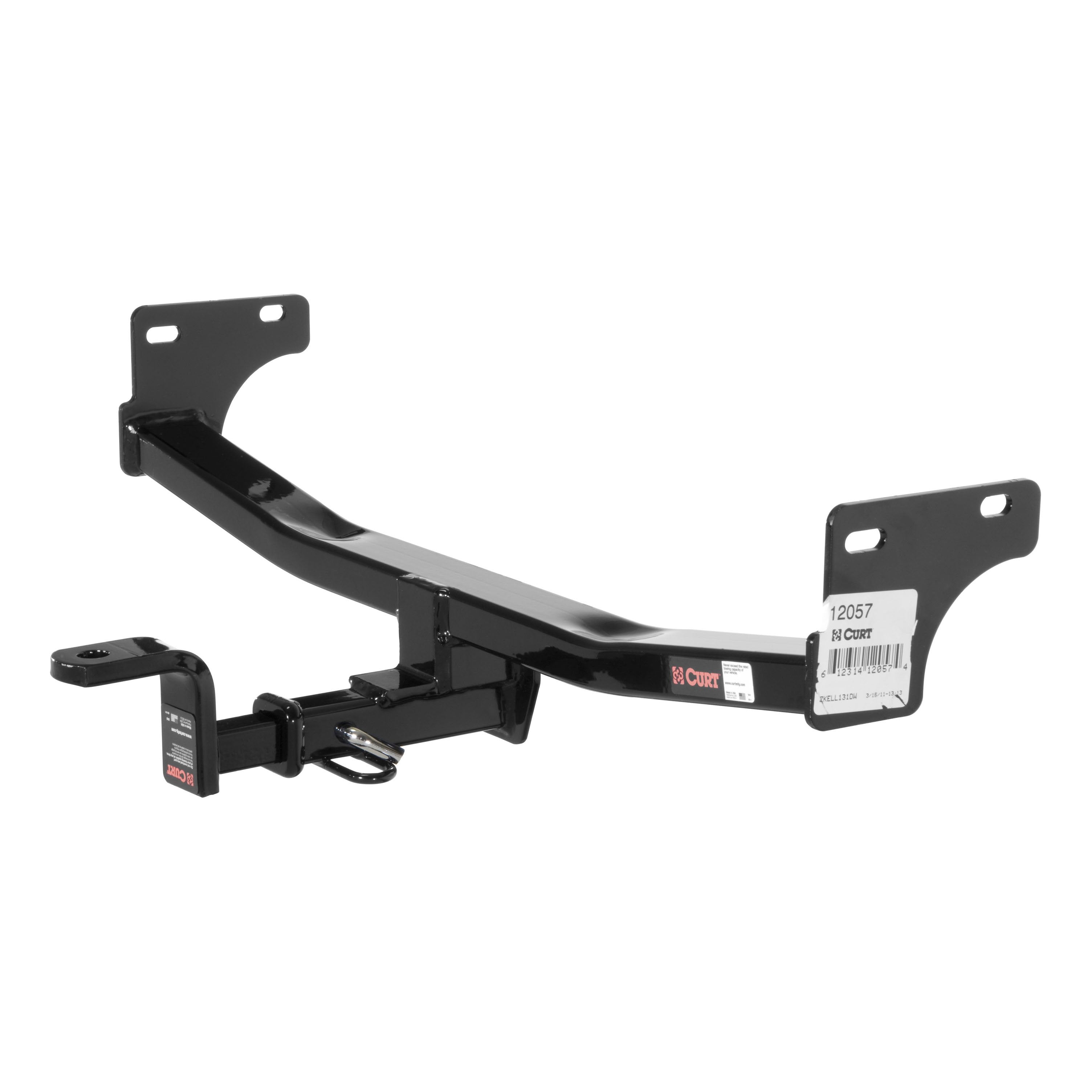 CURT Class 2 Trailer Hitch with Ball Mount, 1-1/4-In Receiver, Fits Select Jeep Compass, Patriot Model 120573