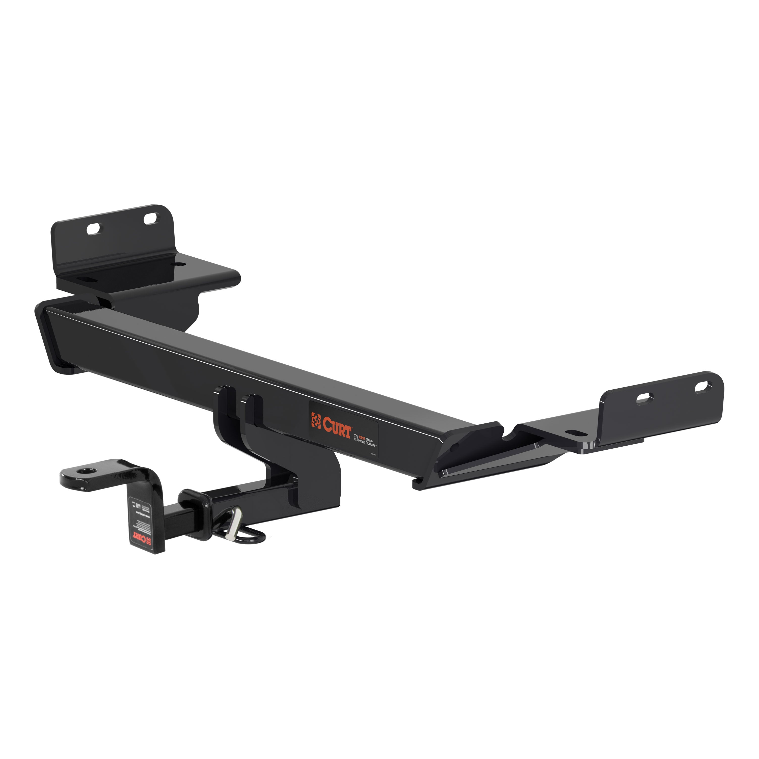 CURT Class 2 Trailer Hitch with Ball Mount, 1-1/4-In Receiver, Fits Select Jeep Compass Model 121743