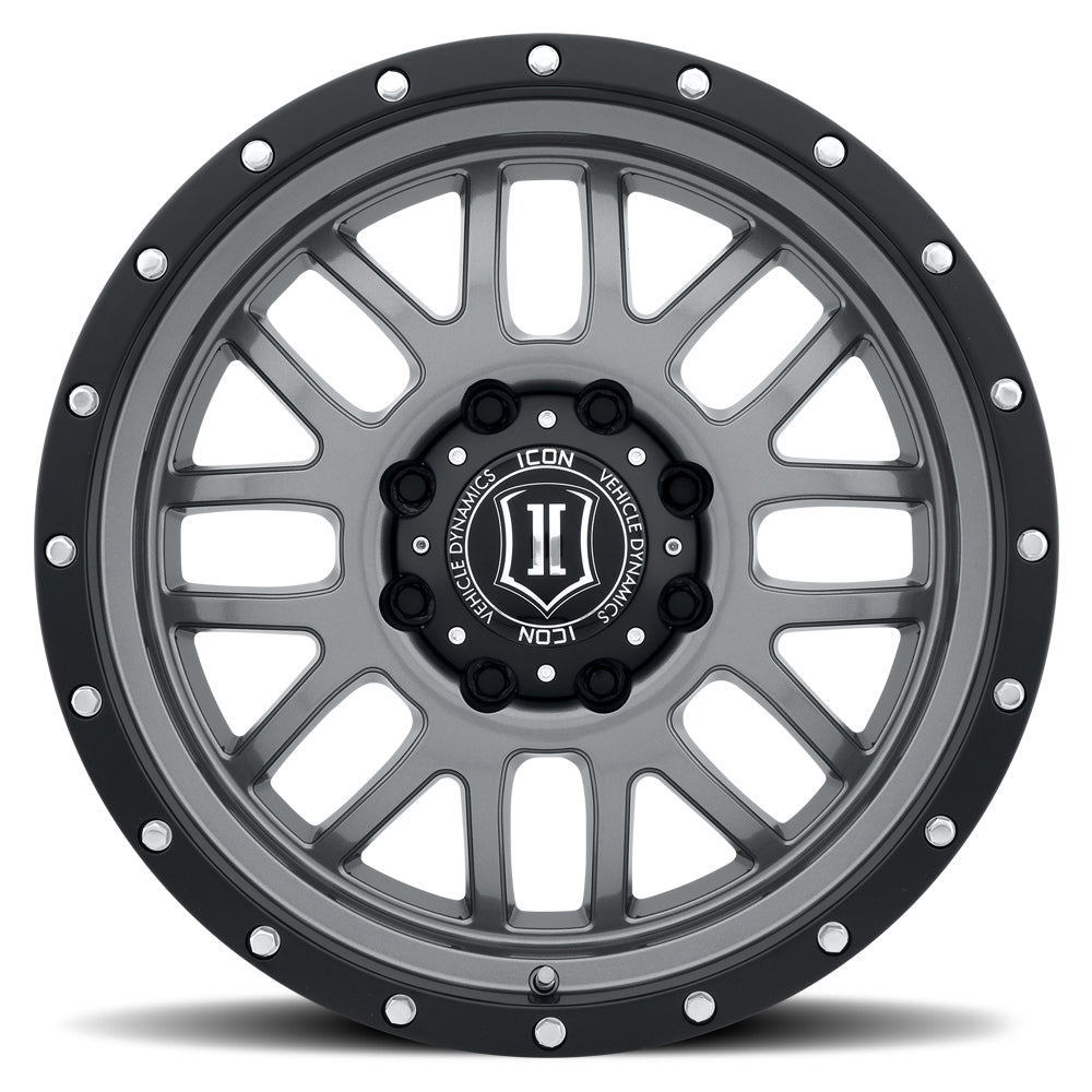 Alpha 20 X 9 / 8 X 170 0MM Offset 5 Inch Backspace Gun Metal, ICON Alloys