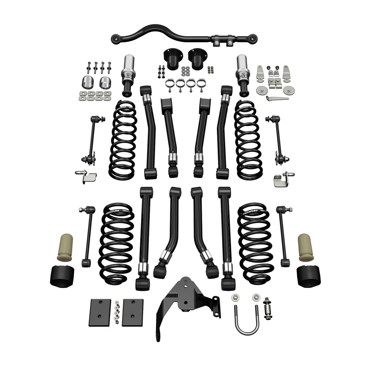 07-18 Wrangler JK 2 Door 3 Inch Alpine CT3 Short Arm Suspension System No Shocks TeraFlex