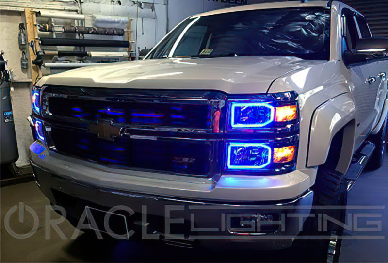 Oracle Chevy Silverado 14-15 Halo Kit Non-Projector Style - w/ Simple Controller