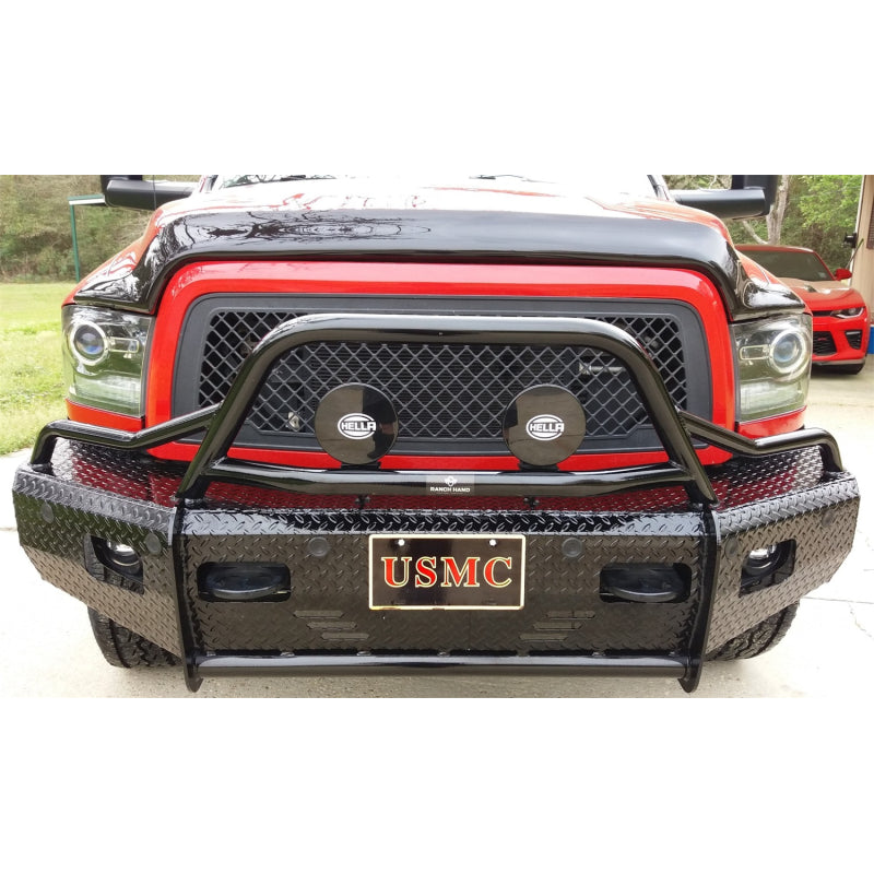 Ranch Hand Summit BullNose Series Front Bumper Fits Select 10-18 Dodge/Ram 2500/3500 Model BSD101BL1S