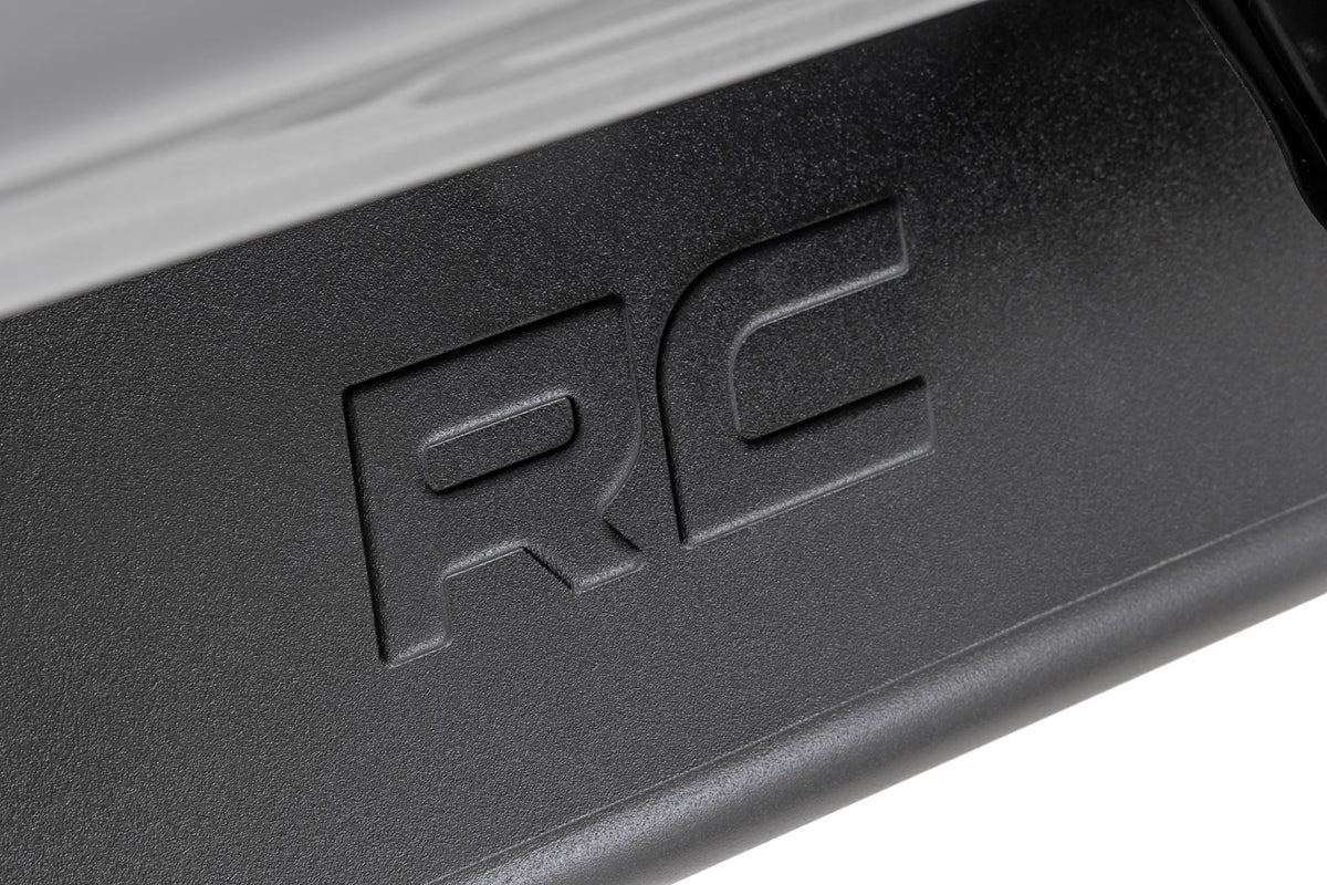 OV2 Running Boards Side Step Bars Crew Cab Ford F-150/Lightning/F-250/F-350 (15-26) Rough Country