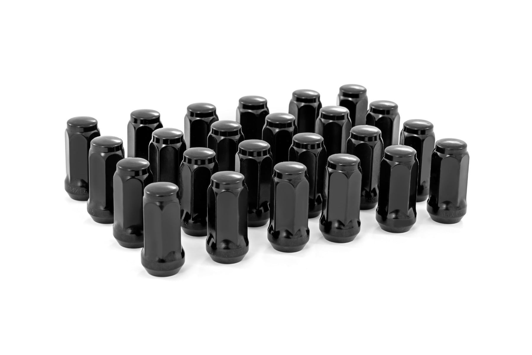 M14 x 1.5 Lug Nut Set of 24 Black Standard Rough Country