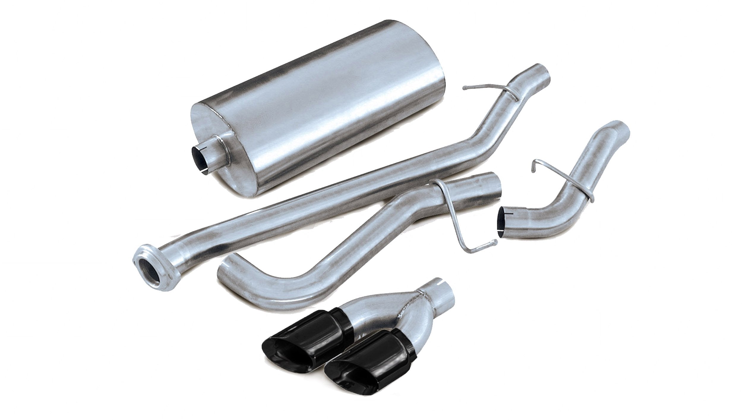3.0 Inch Cat-Back Sport Single Side Exhaust 4.0 Inch Black Tips 2002-06 Chevy Tahoe 5.3L V8 Stainless Steel Corsa Performance