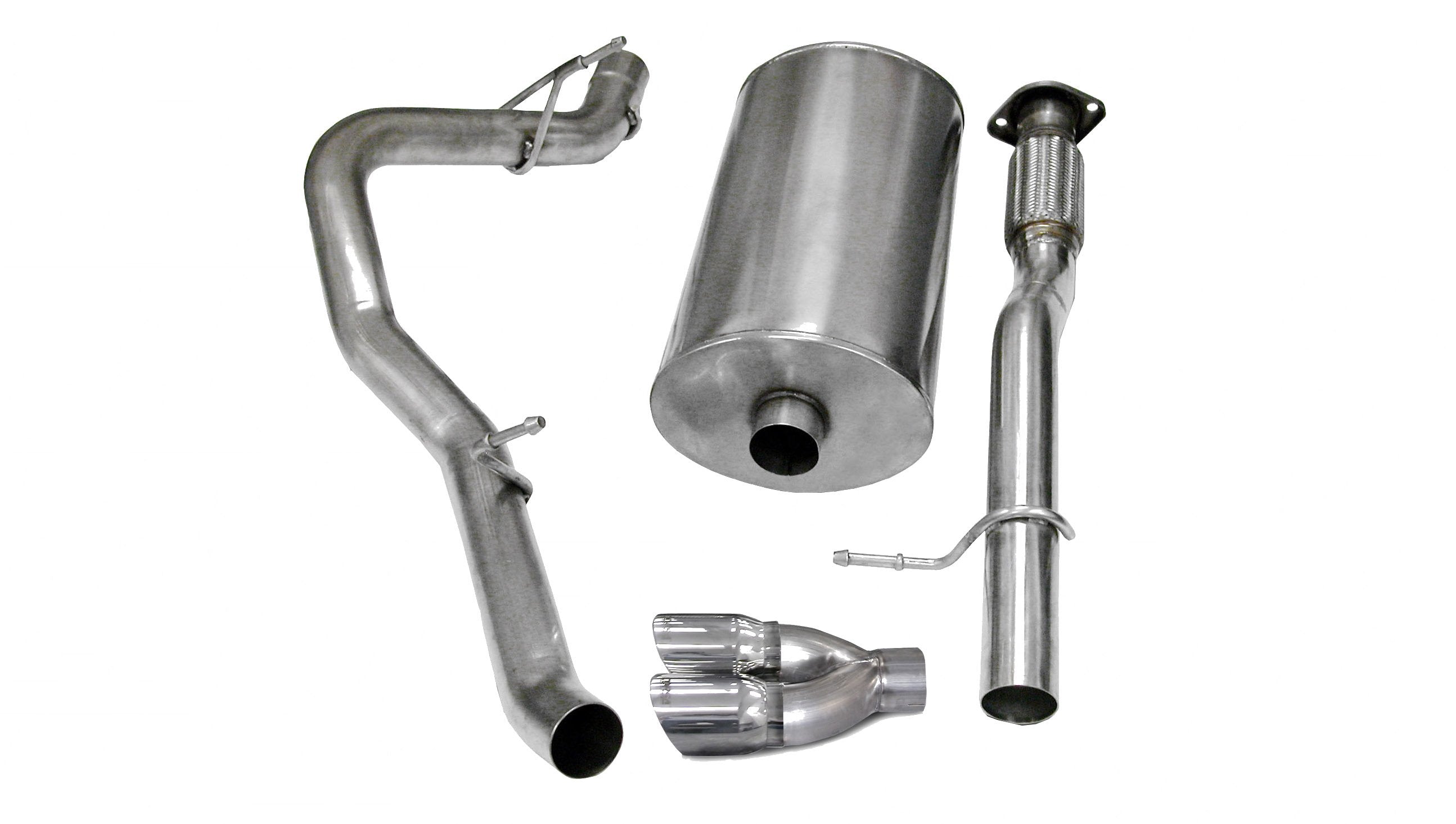 3.0 Inch Cat-Back Sport Single Side Exhaust 4.0 Inch Polished Tips 07-08 Chevy Avalanche/Suburban GMC Yukon XL 5.3L/6.0L V8 Stainless Steel Corsa Performance