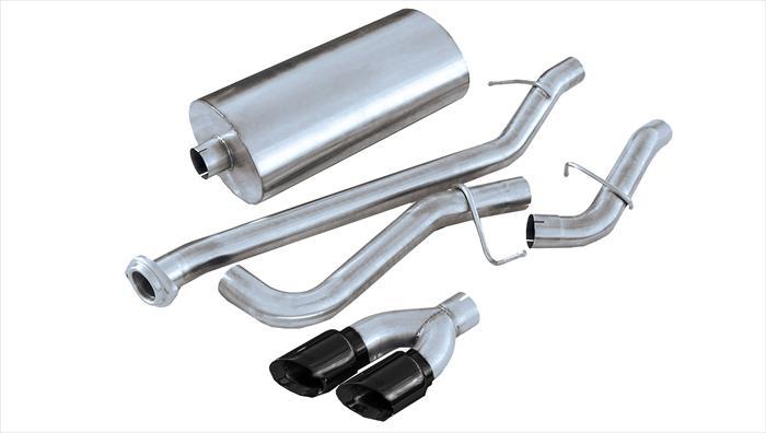 3.0 Inch Cat-Back Sport Single Side Exhaust 4.0 Inch Black Tips 99-06 Silverado/Sierra 143.5 Inch Wheelbase 4.8L/5.3L V8 Stainless Steel Corsa Performance