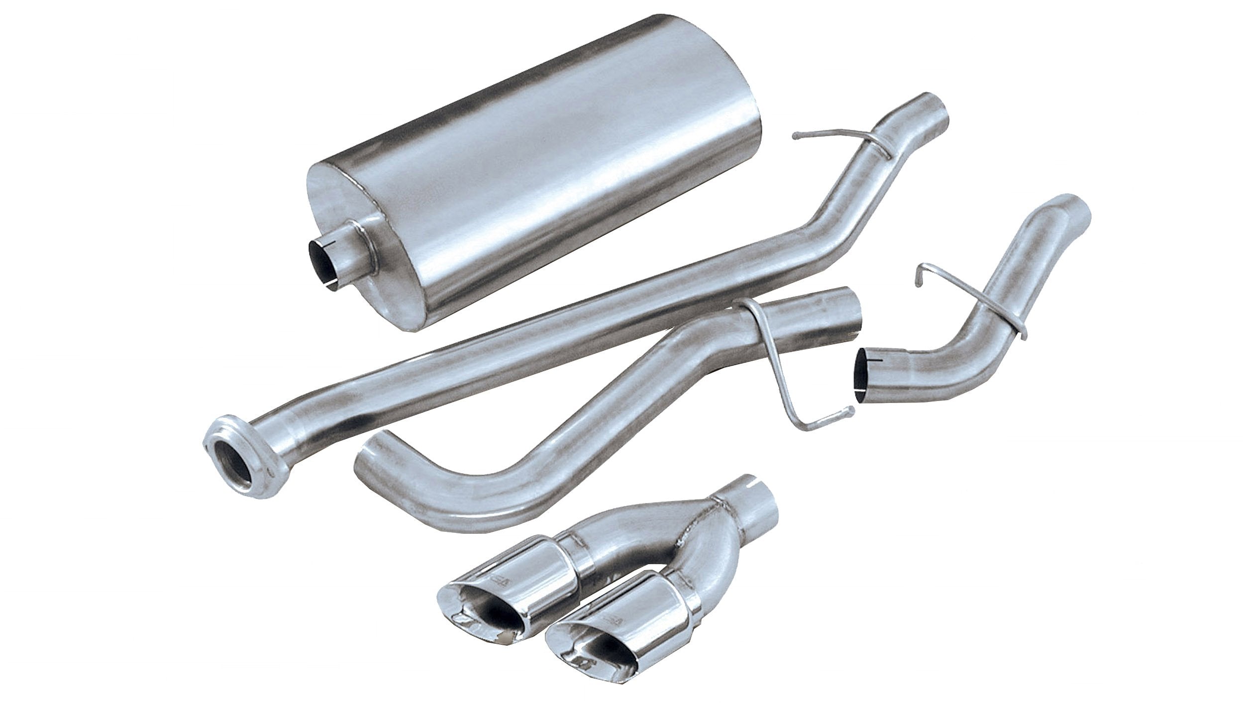 3.0 Inch Cat-Back Sport Single Side Exhaust 4.0 Inch Polished Tips 99-06 Silverado/Sierra 119 Inch Wheelbase 4.8L/5.3L V8 Stainless Steel Corsa Performance