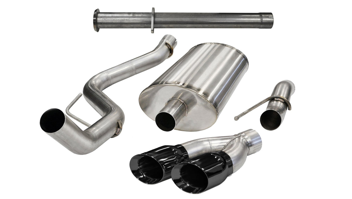 3.0 Inch Cat-Back Xtreme Single Side Exit Exhaust 4.0 Inch Black Tips 11-14 Ford F150 Raptor 6.2L V8 144.0 Inch Wheelbase Stainless Steel Corsa Performance