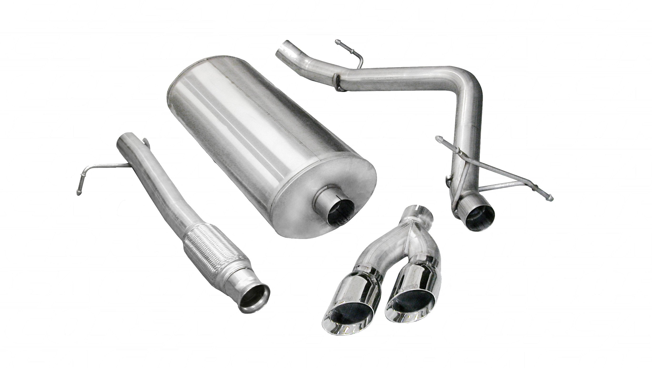 3.0 Inch Cat-Back Sport Single Side Exit Exhaust 4.0 Inch Polished Tips 09-13 Silverado/Sierra 1500 Reg Cab/Long Bed/Ext Cab/Short Bed 4.8L/5.3L V8 133.0 Inch WB Stainless Steel Corsa Performance