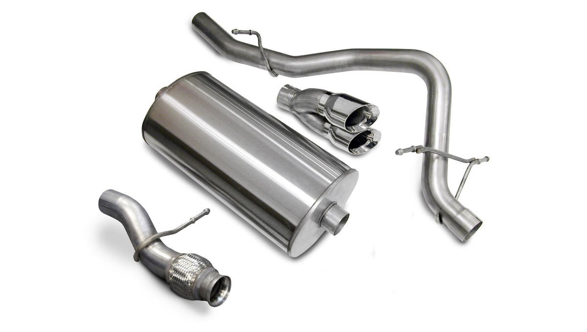3.0 Inch Cat-Back Sport Single Rear Exit Exhaust 4.0 Inch Polished Tips 09-14 Chevy Tahoe/GMC Yukon 5.3L V8 Stainless Steel Corsa Performance