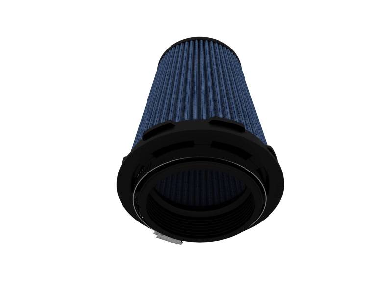 aFe Magnum FLOW Pro 5R air filters featuring a blue filter media and inverted design for enhanced airflow and performance.