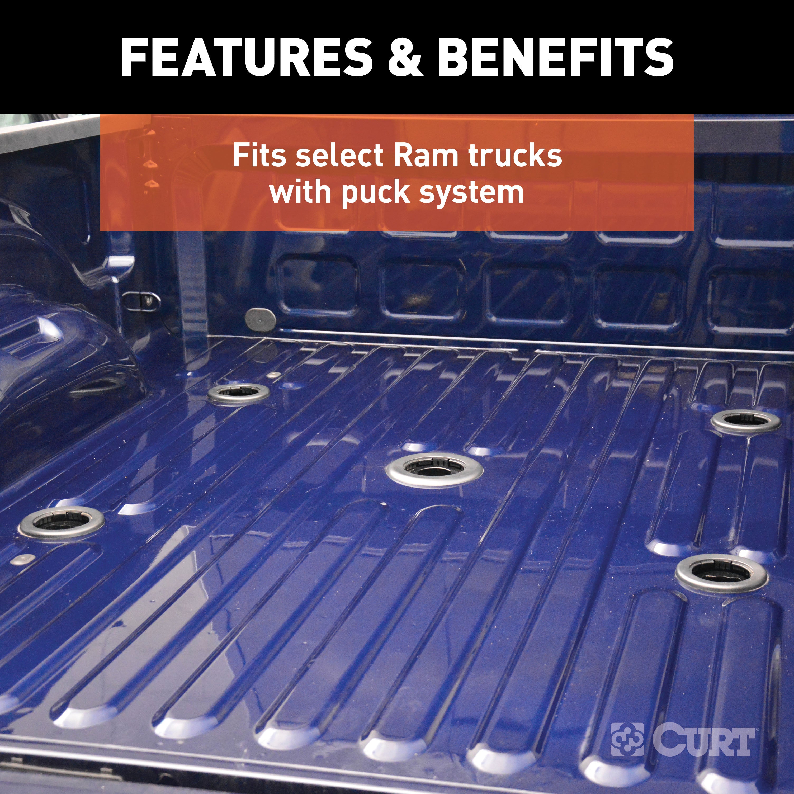 CURT Replacement Ram 2500, 3500 Puck System 5th Wheel Legs, 25,000 lbs, Hitch Head Required Model 16021