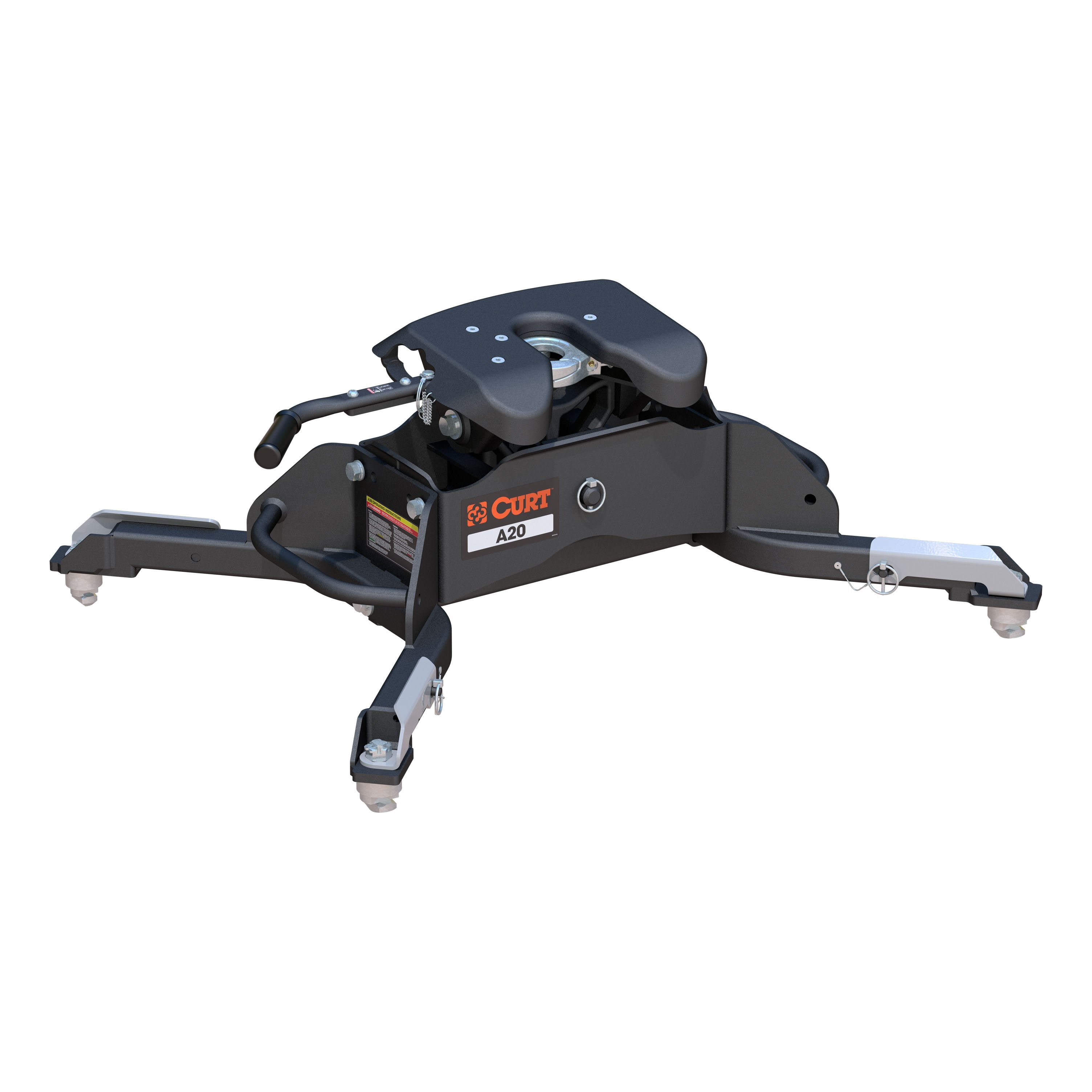 CURT A20 5th Wheel Hitch, 20,000 lbs, Select Ram 2500, 3500, 8-Foot Bed Puck System Model 16044