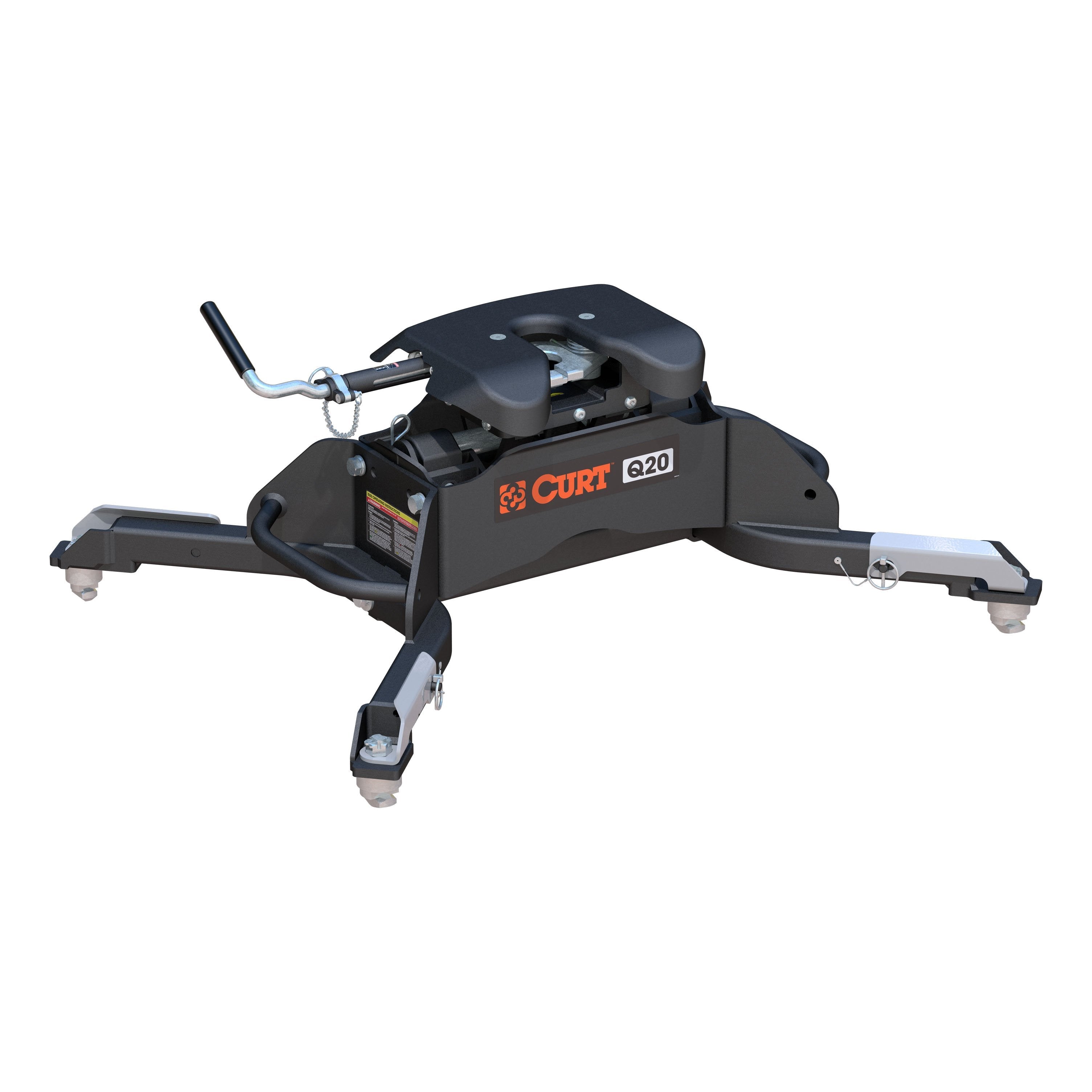 CURT Q20 5th Wheel Hitch, 20,000 lbs, Select Ram 2500, 3500, 8-Foot Bed Puck System Model 16045