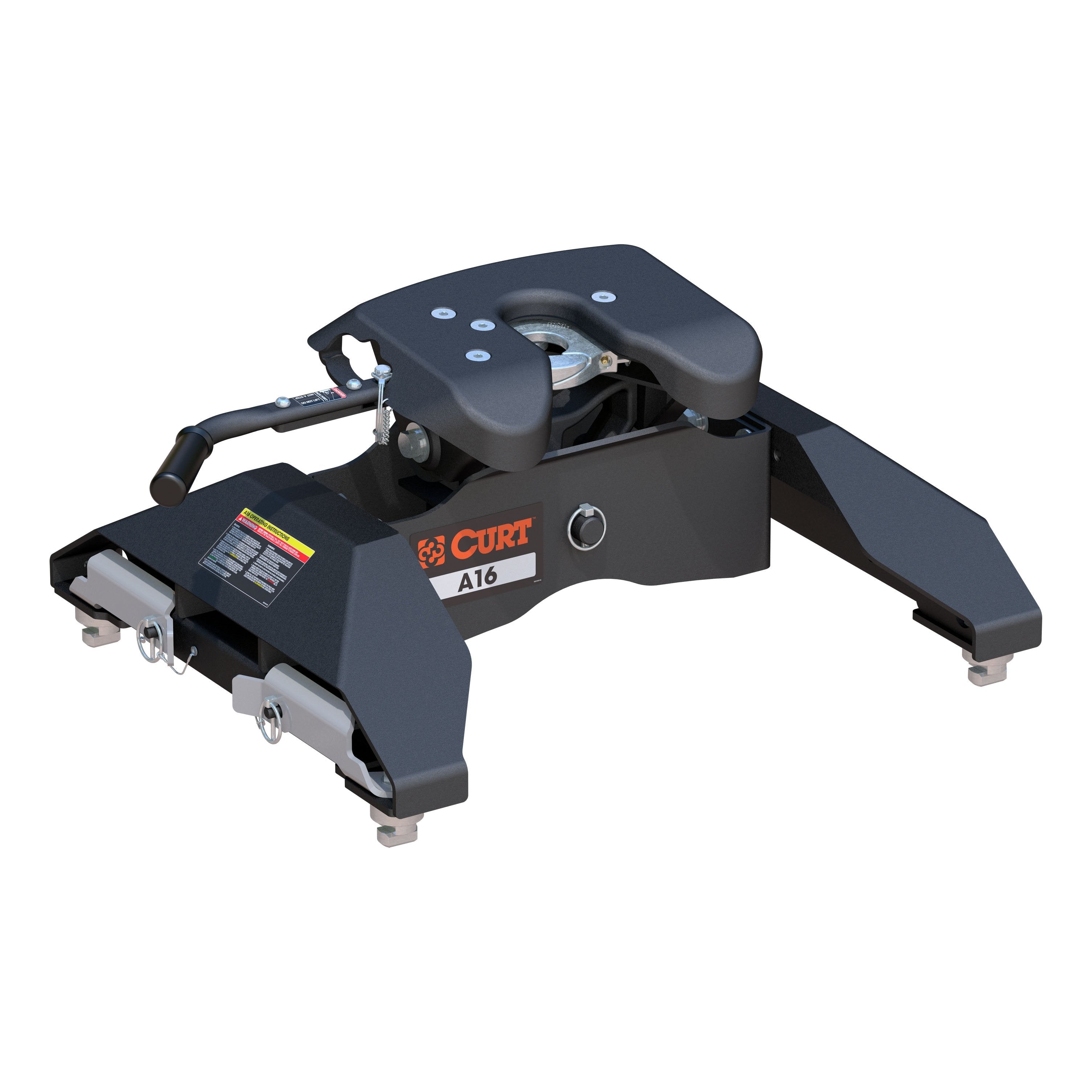 CURT A16 5th Wheel Hitch, 16,000 lbs, Select Chevrolet Silverado, GMC Sierra 2500, 3500 HD, 8-Foot Bed Puck System Model 16063