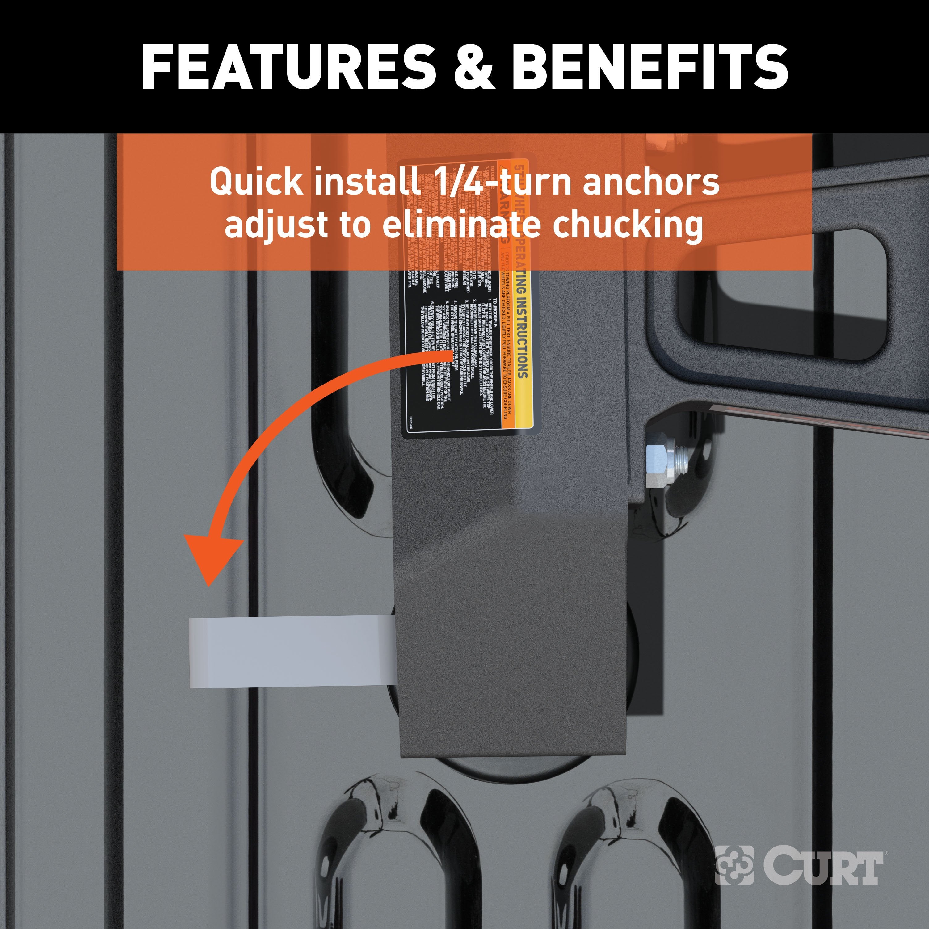 CURT A30 5th Wheel Hitch, 30,000 lbs, Select Chevrolet Silverado, GMC Sierra 2500, 3500 HD, 8-Foot Bed Puck System Model 16070
