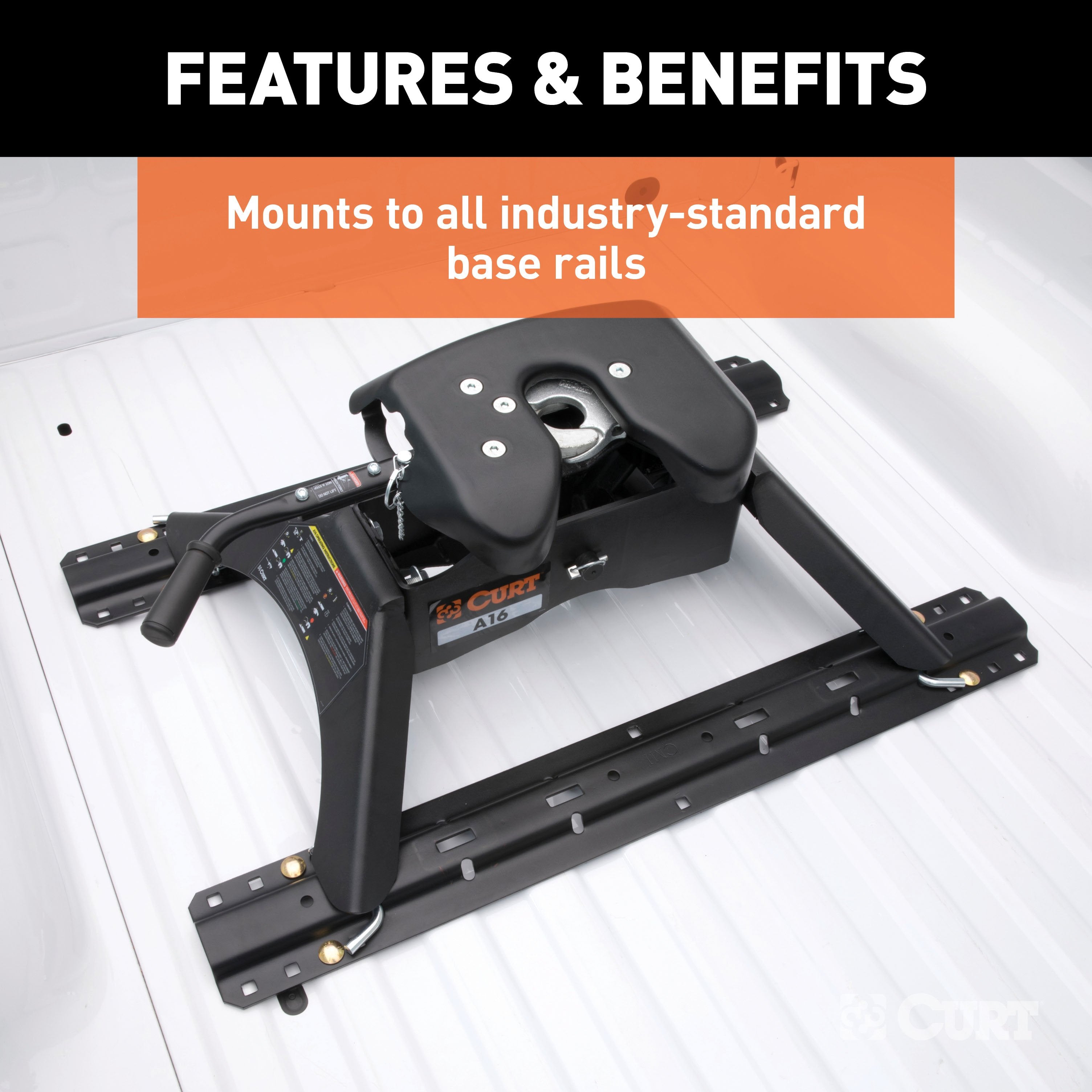 CURT A16 5th Wheel Hitch, 16,000 lbs Model 16120