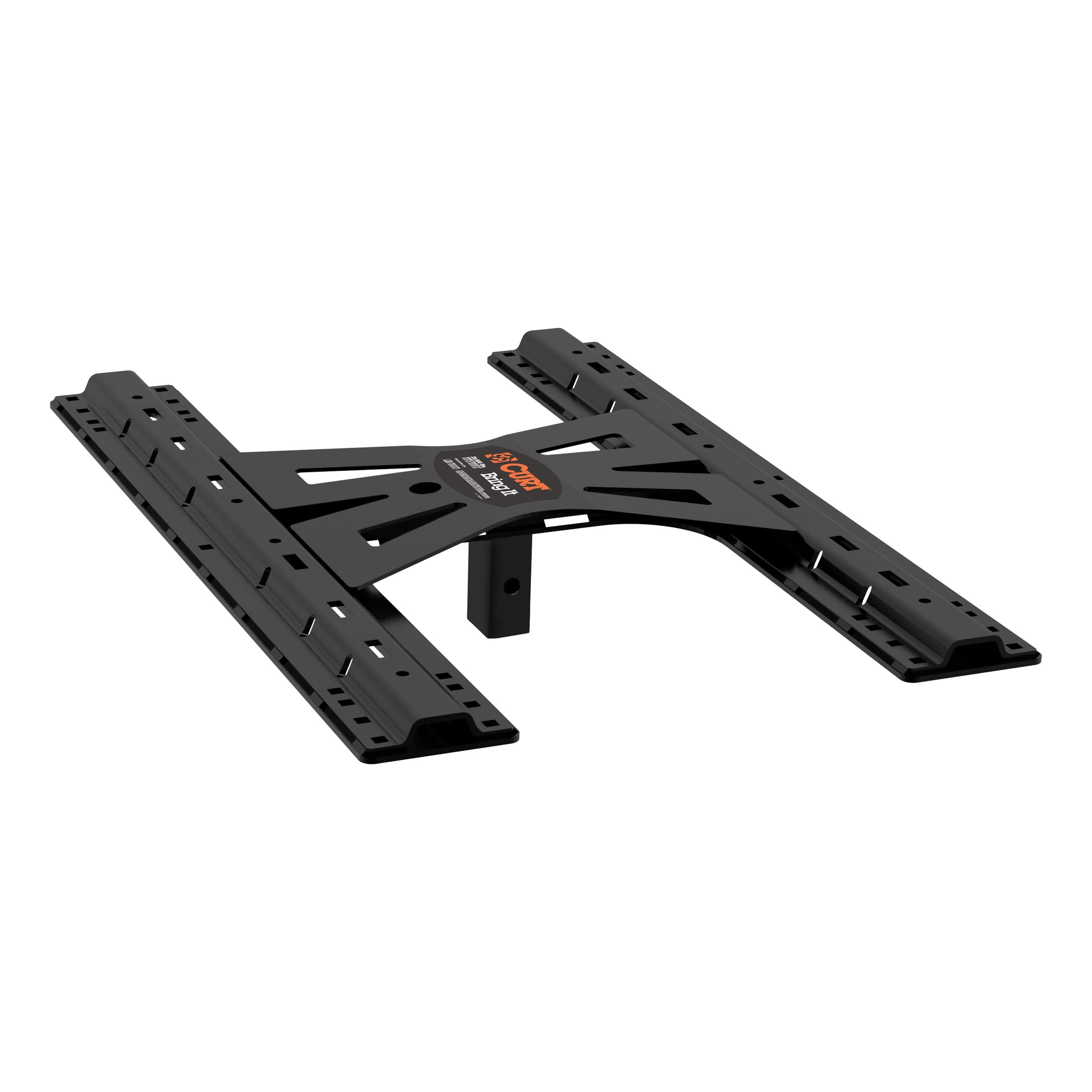CURT X5 Gooseneck to 5th Wheel Adapter for B& W Hitches, Industry-Standard Base Rails, 20,000 lbs Model 16310