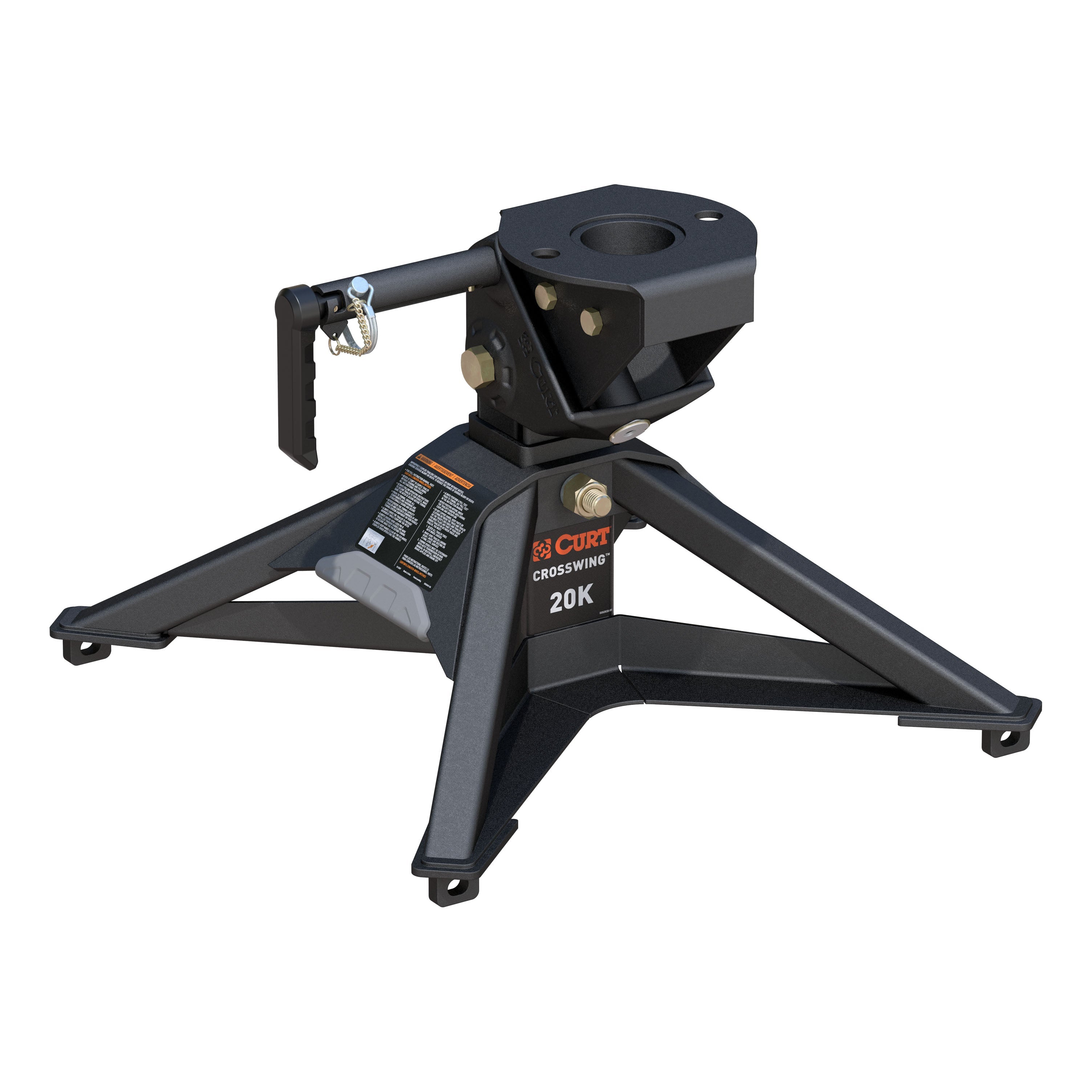CURT CrossWing Lightweight 5th Wheel Hitch, 20,000 lbs. Model 16600