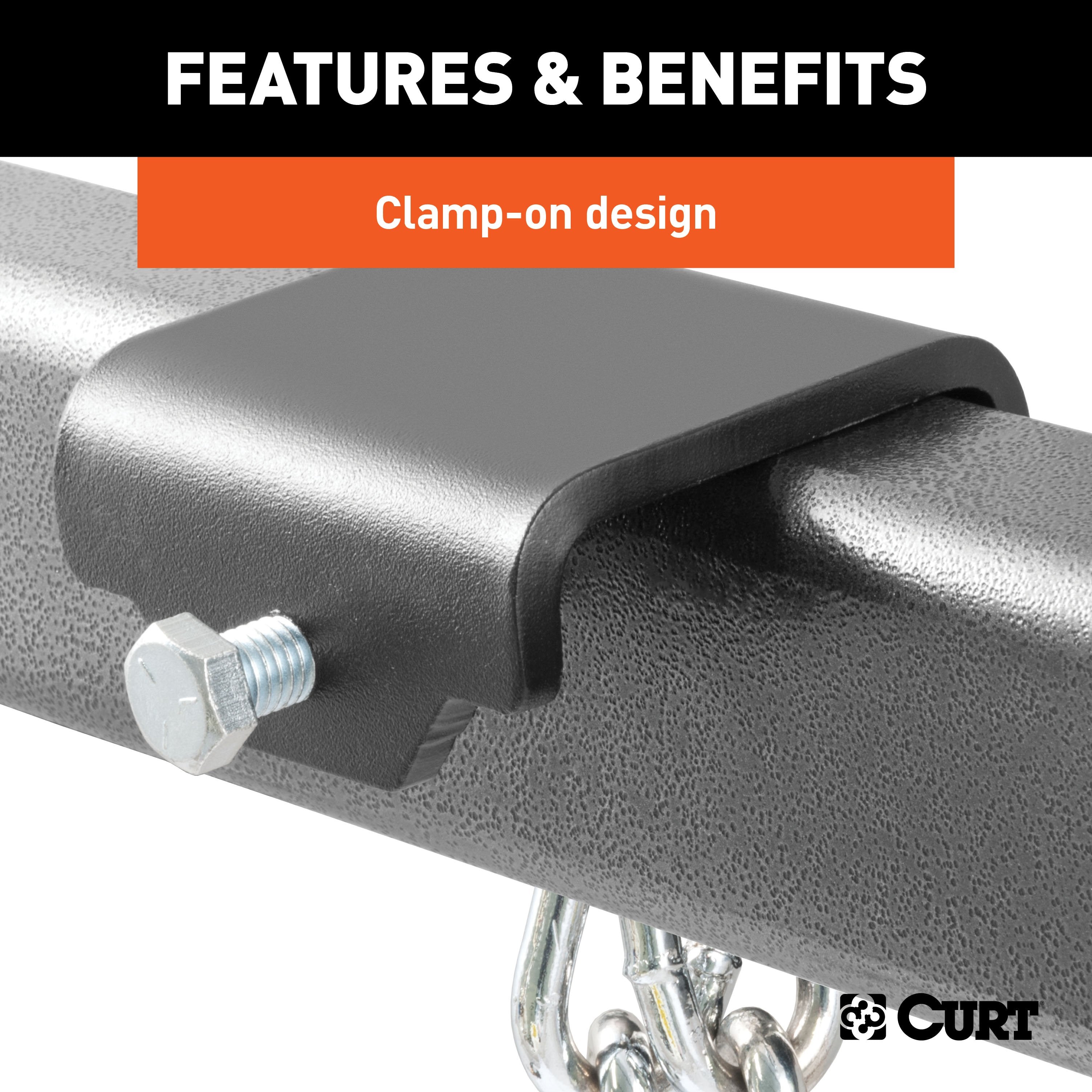 CURT Weight Distribution Hitch Clamp-On Hookup Brackets Model 17003