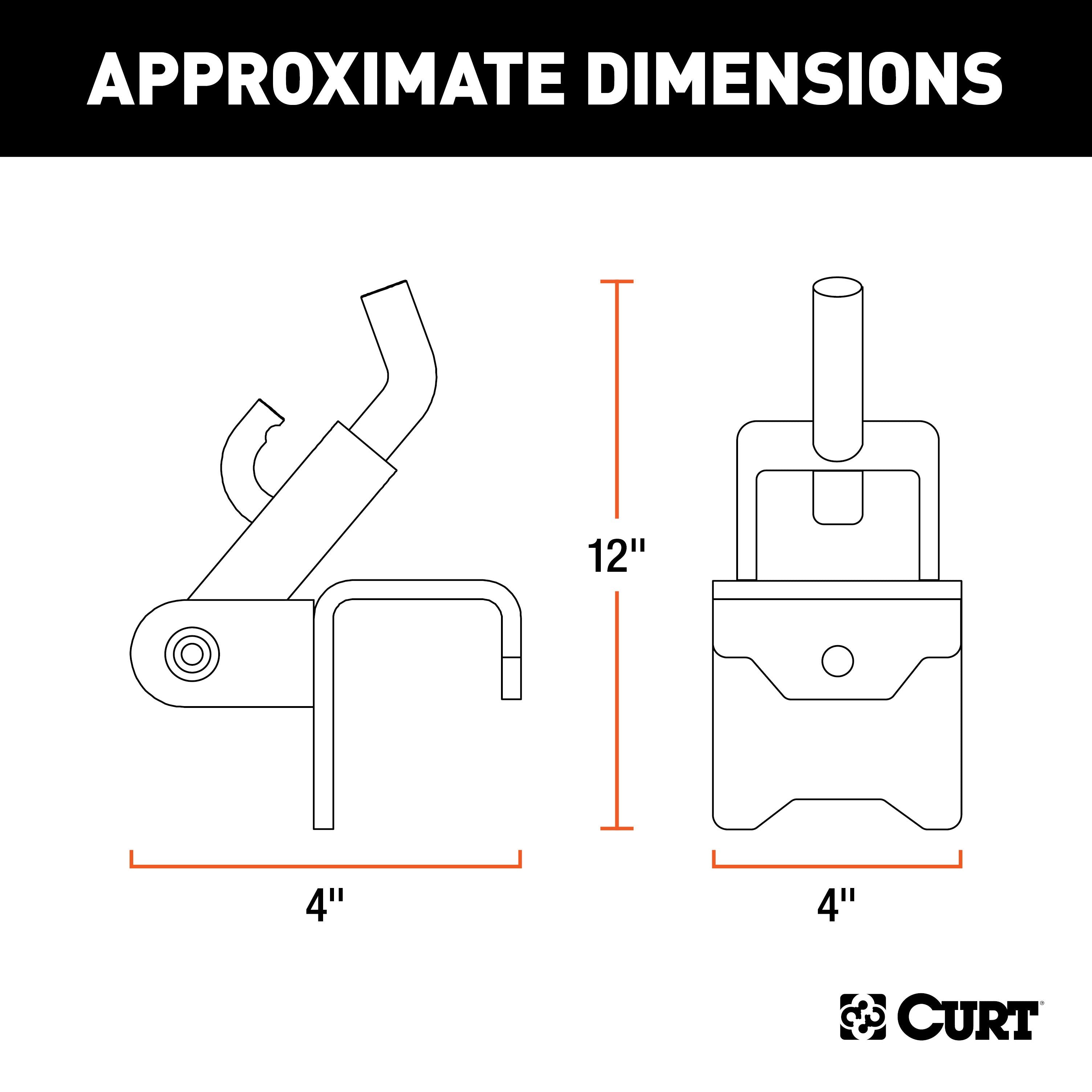 CURT Replacement Weight Distribution Hitch Hookup Bracket Model 17008