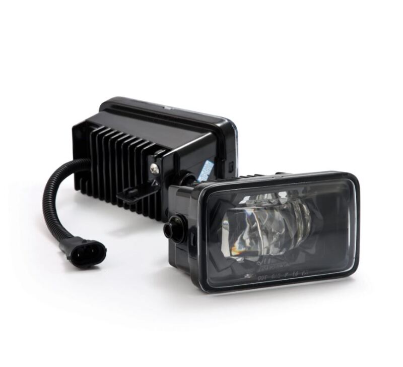 AlphaRex dual color LED projector fog lights for 2015-2020 Ford F150 and 2017-2022 Super Duty, featuring a sleek design.