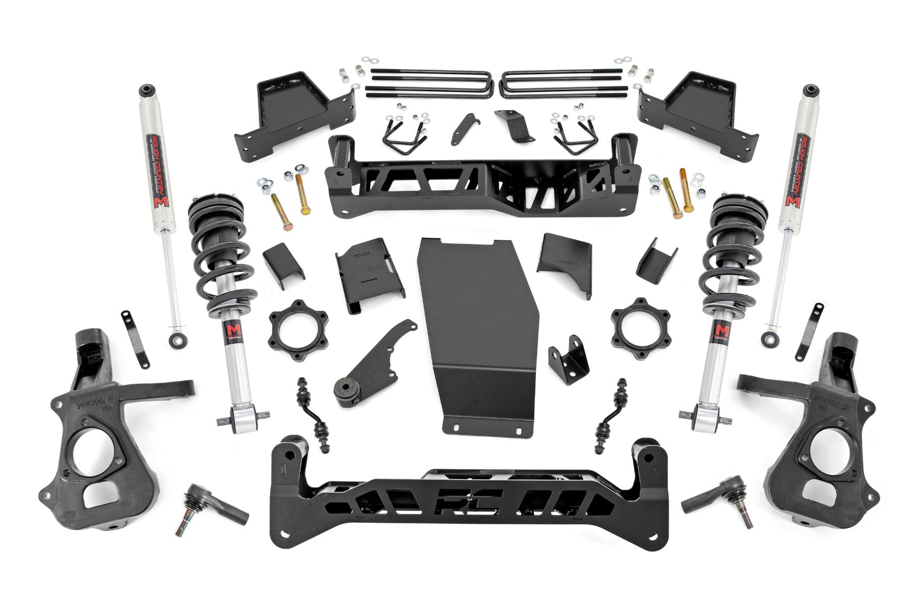7 Inch Lift Kit Alum/Stamp Steel M1/M1 Silverado/Sierra 1500 (14-18 & Classic) Rough Country
