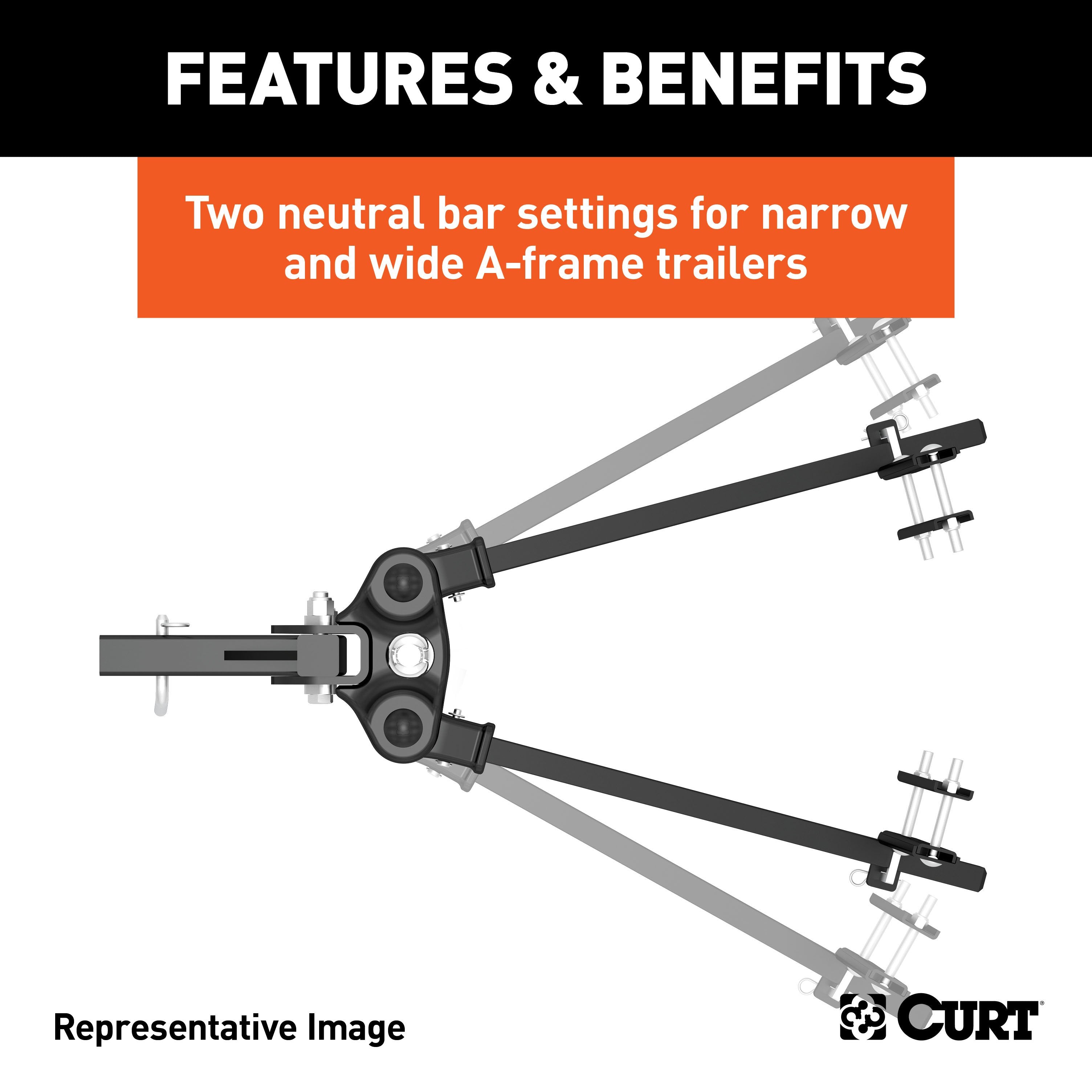 CURT TruTrack 4P Weight Distribution Hitch with 4x Sway Control, Up to 8K, 2-Inch Shank Model 17499