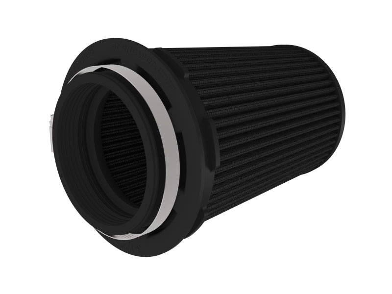 Inverted air filter designed for AFE Momentum Intake, measuring 3.5 inches front, 5 inches back, and 7.5 inches high.
