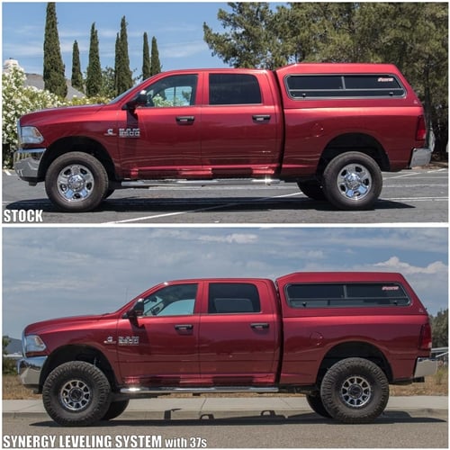Synergy Progressive Rate Coil Spring Leveling Kit with Fox Shocks 13-25 Ram 6.7L Cummins