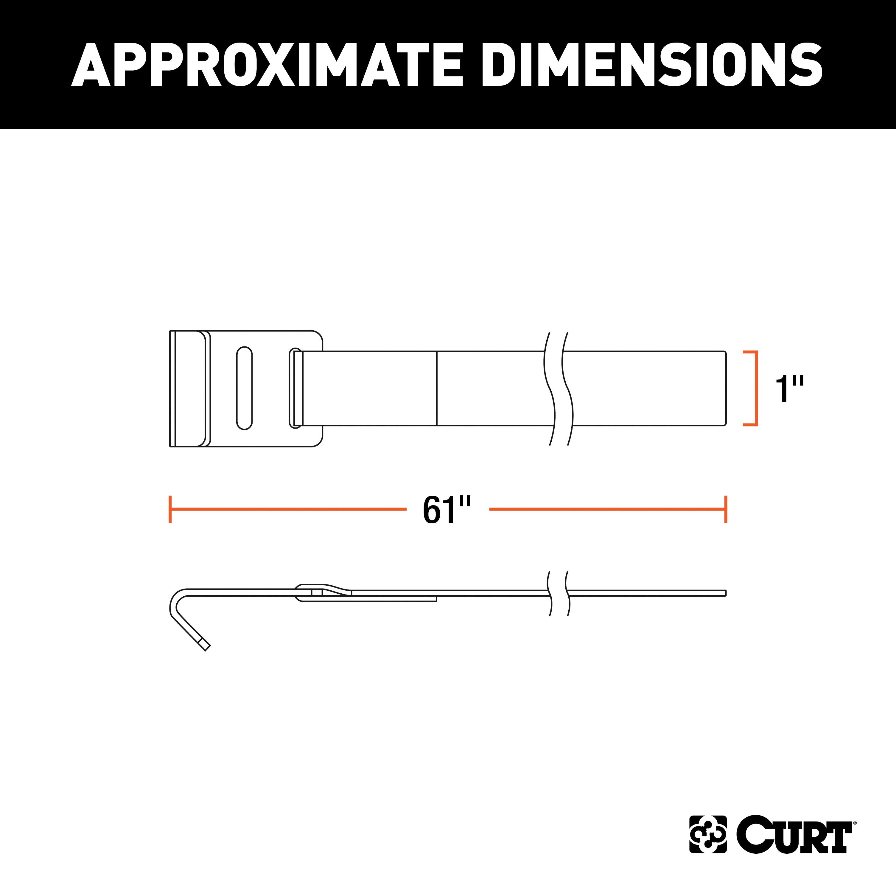 CURT 61-Inch Bike Rack Support Strap Model 18050
