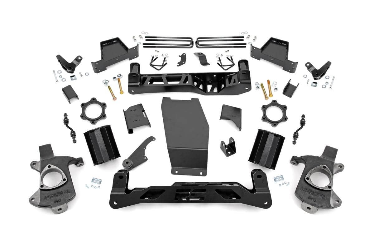 7 Inch Lift Kit Magneride Alum GMC Sierra 1500 Denali 4WD (2014-2016) Rough Country