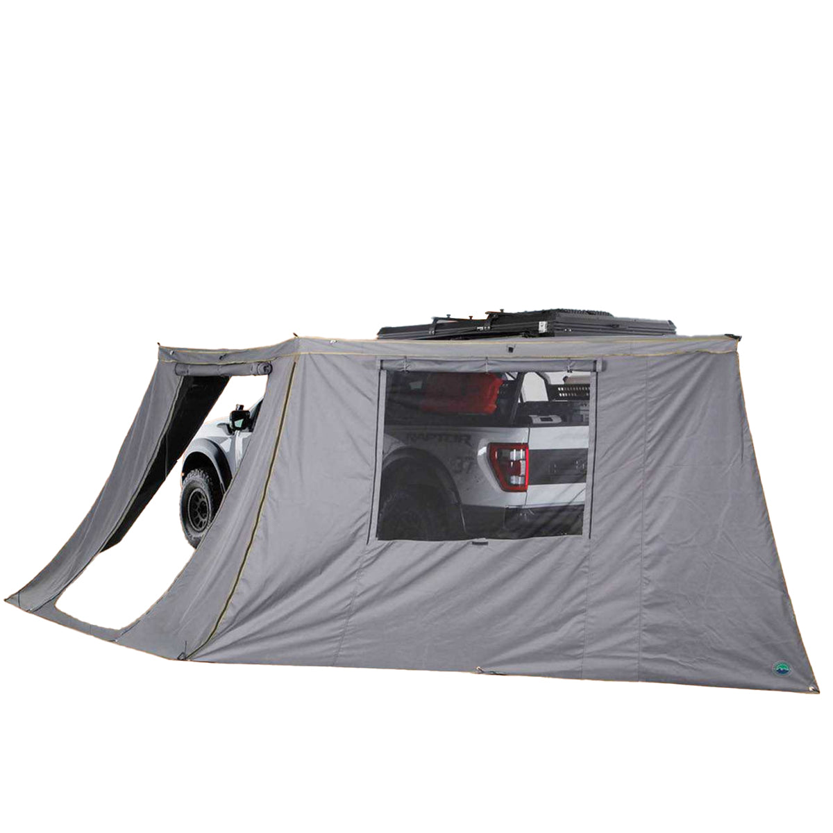 Nomadic Awning 180 Degree Side Wall with Window Overland Vehicle Systems