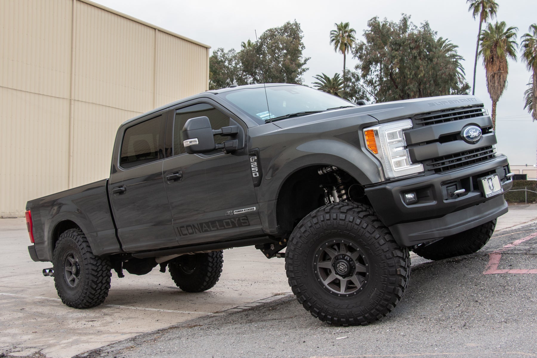 Rebound HD 17 X 8.5 / 8 X 170 6MM Offset 5 Inch Backspace Titanium, ICON Alloys