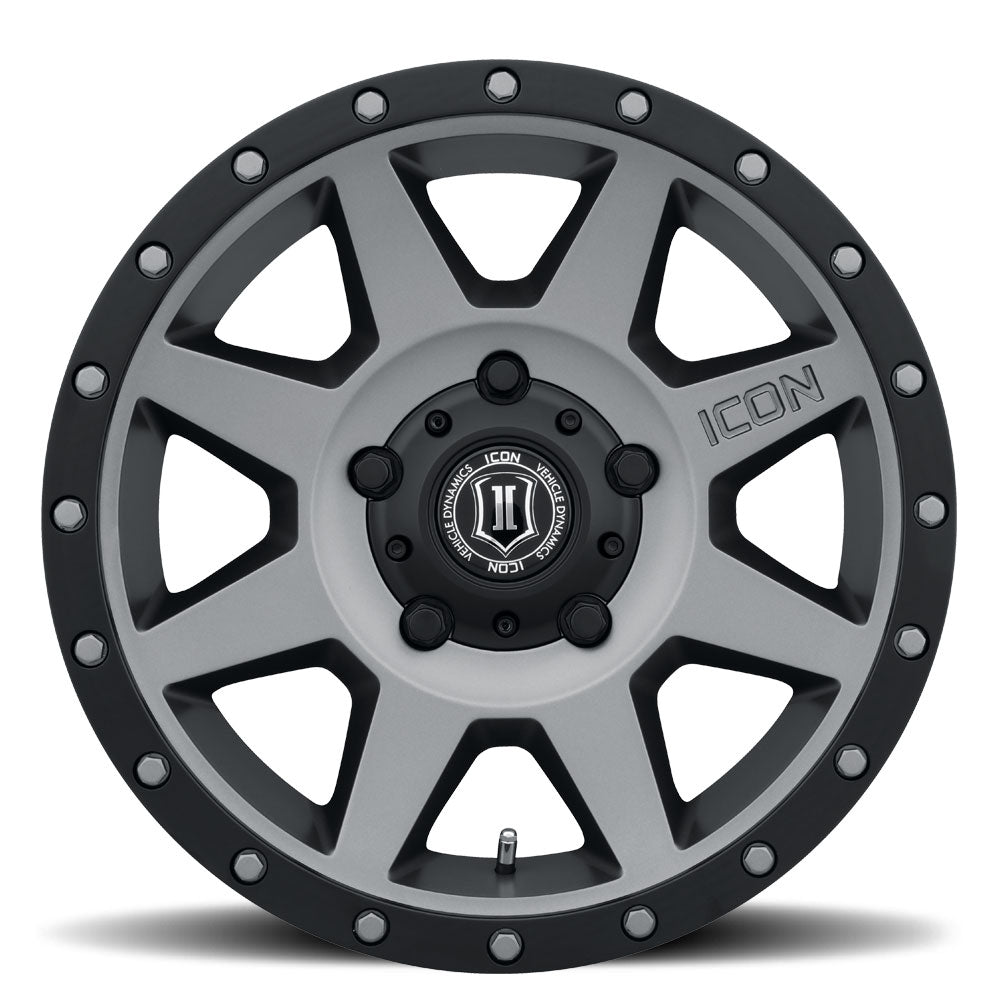 Rebound 18 X 9 / 5 X 150 / 25MM / 6 Inch Back Space Titanium, ICON Alloys