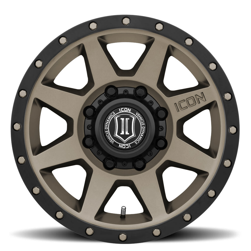 Rebound HD 18 X 9 / 8 X 170 6MM Offset 5.25 Inch Backspace Bronze, ICON Alloys