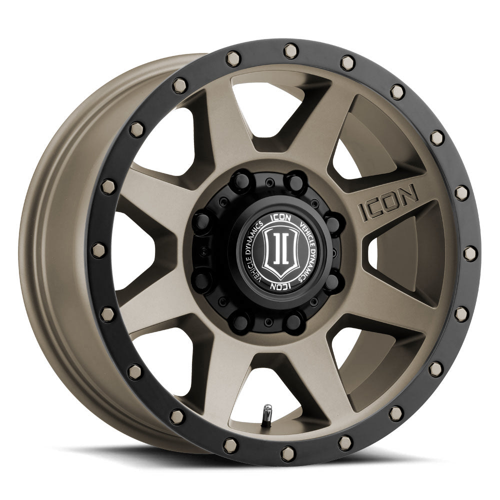 Rebound HD 18 X 9 / 8 X 180 / 12MM / 5.5 Inch Back Space Bronze, ICON Alloys
