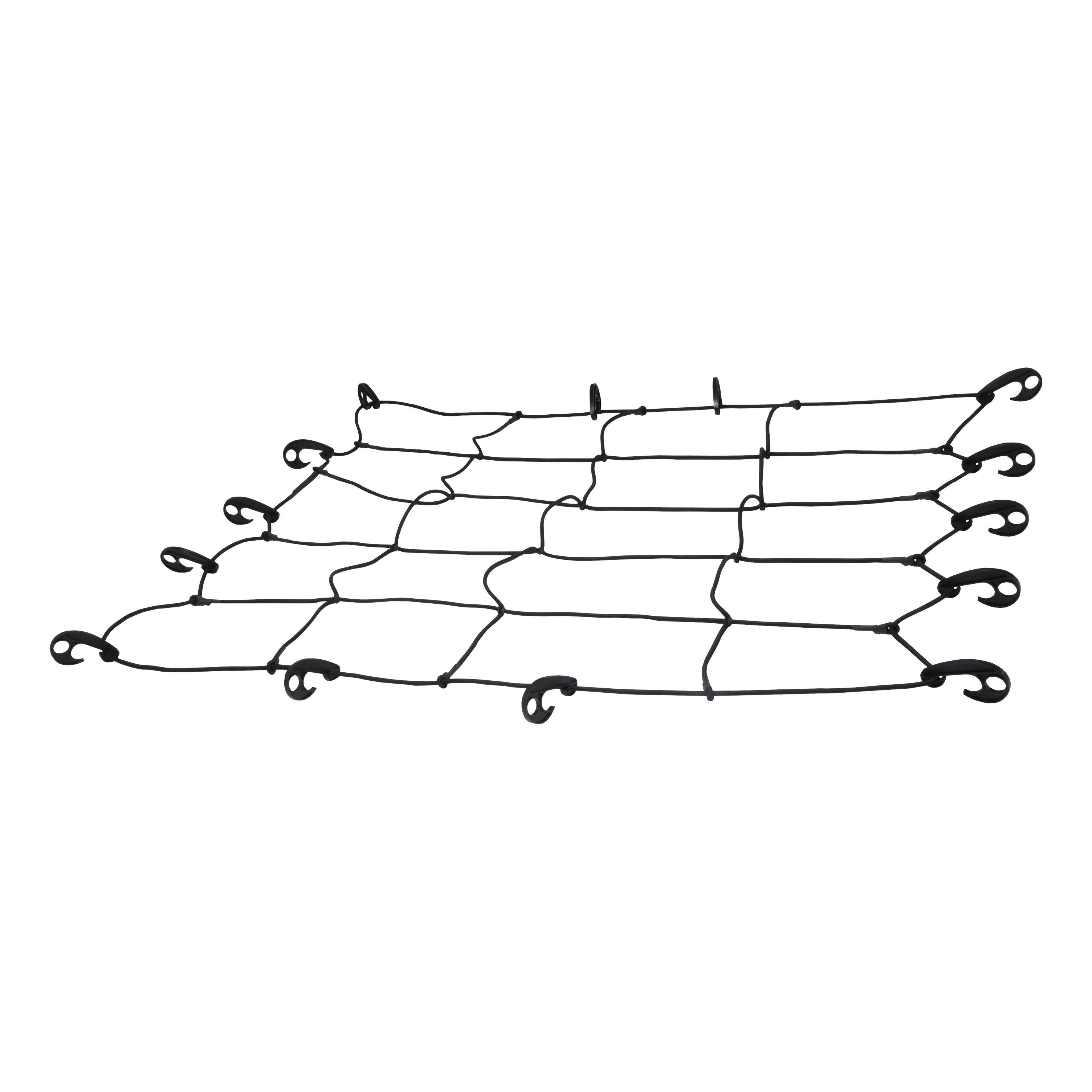 CURT 44 x 38-Inch Elastic Cargo Net with Hooks for Roof Basket Model 18200