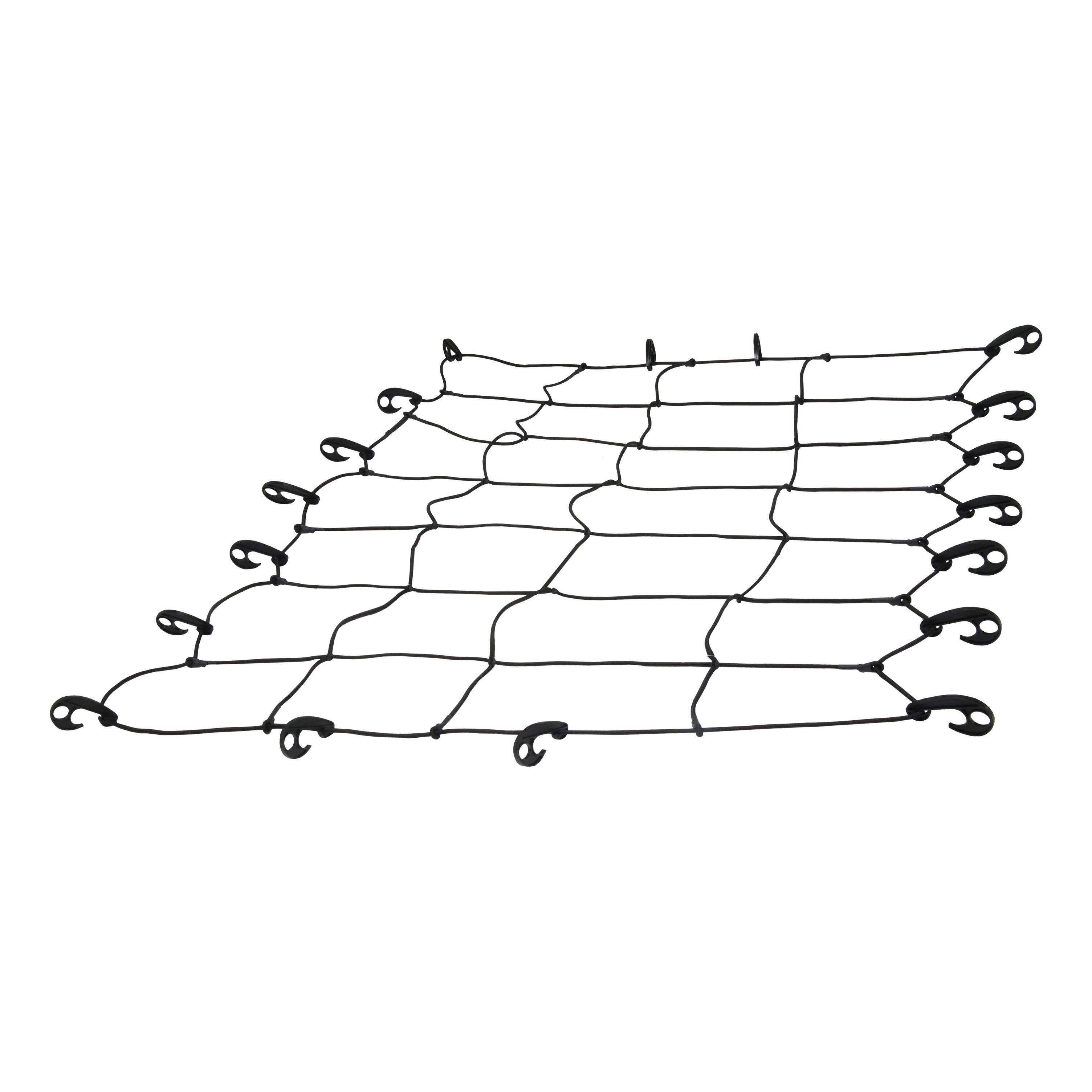 CURT 65 x 38-Inch Elastic Cargo Net with Hooks for Roof Basket Model 18201