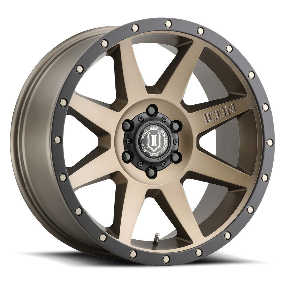 Rebound 20 X 9 / 6X135 / 16MM / 5.625 Inch Back Space Bronze, ICON Alloys